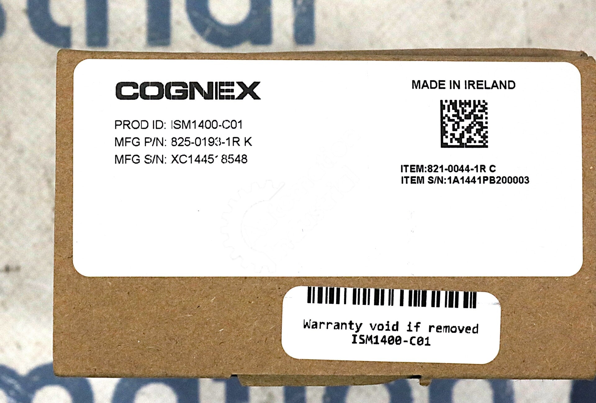 ISM1400-C01 By Cognex 825-0193-1R K Compact Color Vision System NSFP