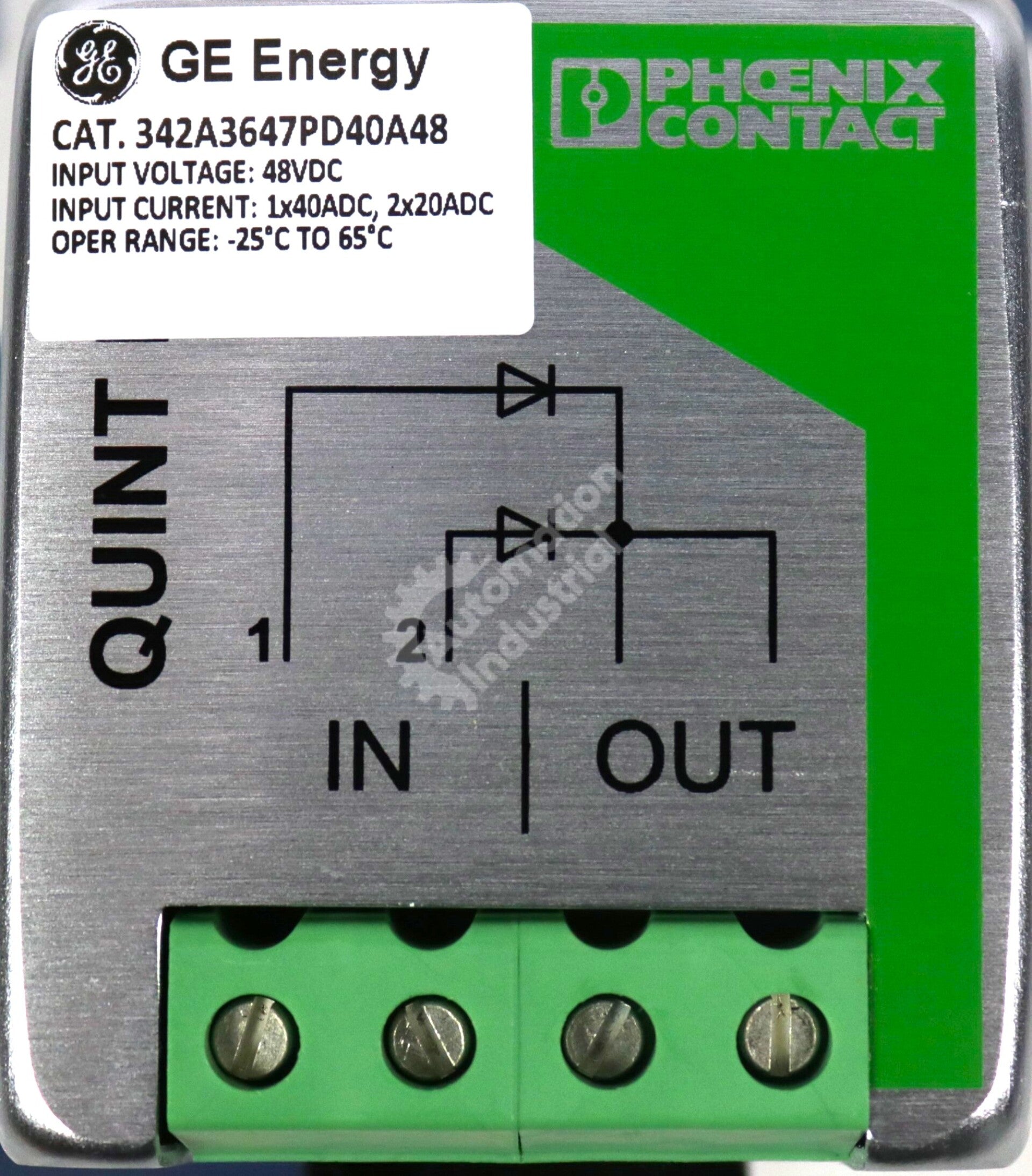 342A3647PD40A48 By General Electric Quint-Diode/48DC/40 MK VIe NSFP