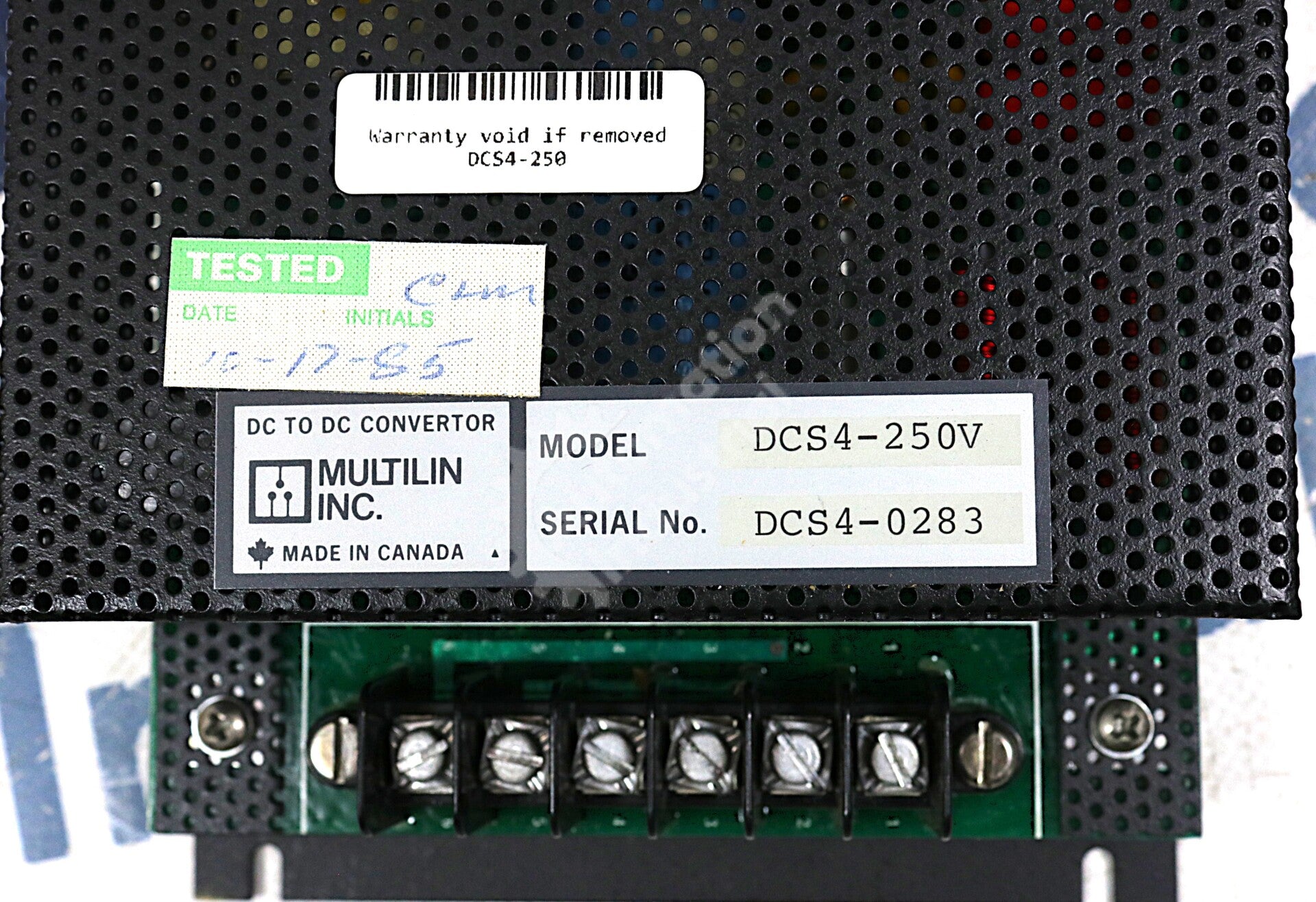 DCS4-250 By General Electric 250VDC Motor Protection Relay NSFP