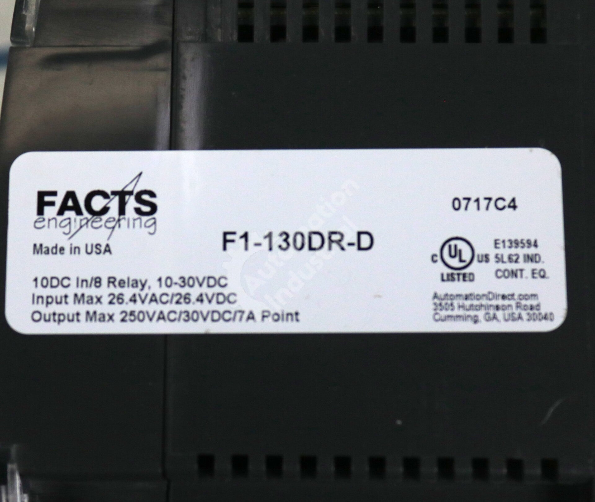 F1-130DR By Facts Engineering F1-130DR-D Relay Output DL105 Module NSFP