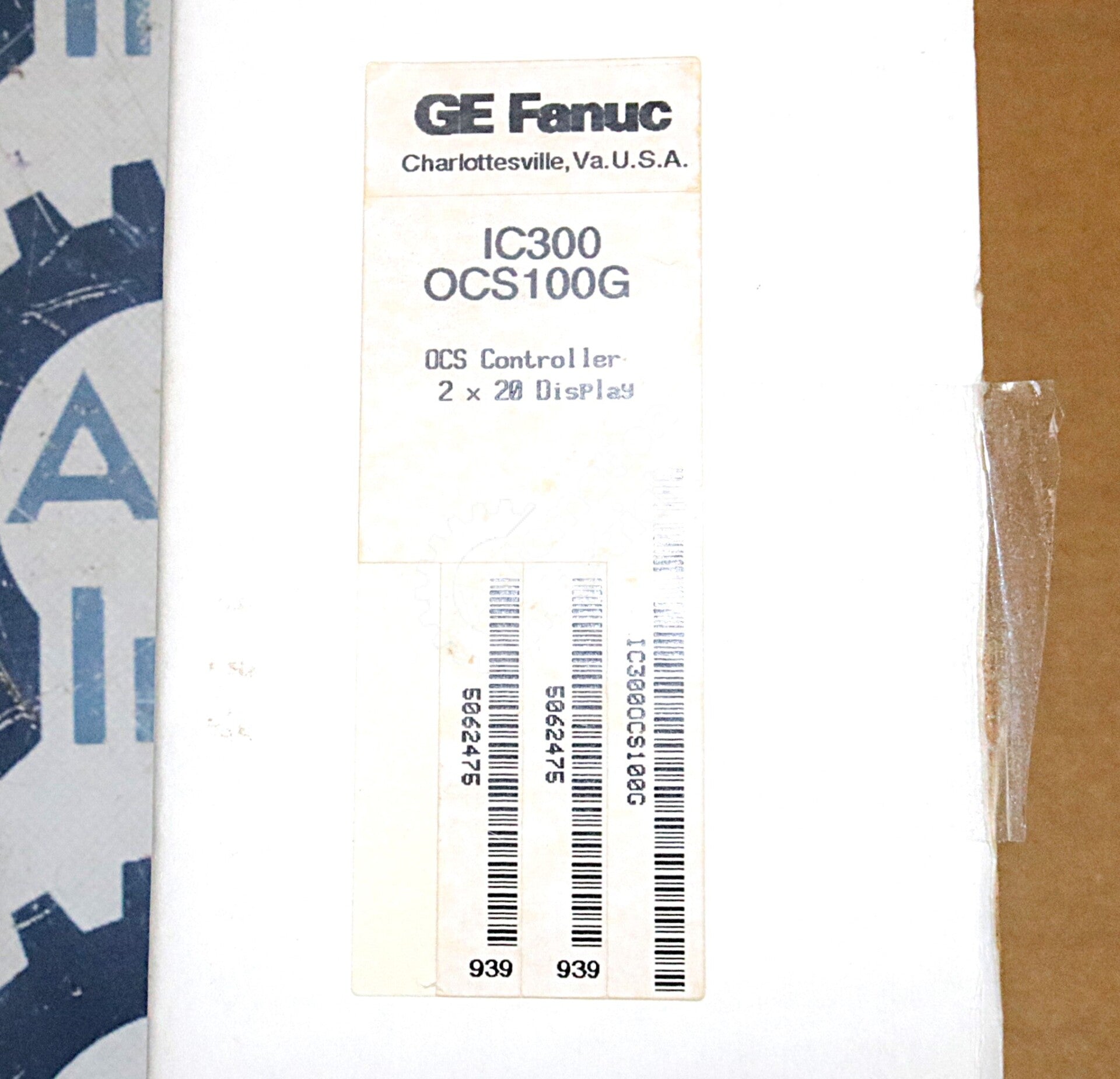 IC300OCS100 By General Electric IC300OCS100G 24VDC OCS Controller NSFP