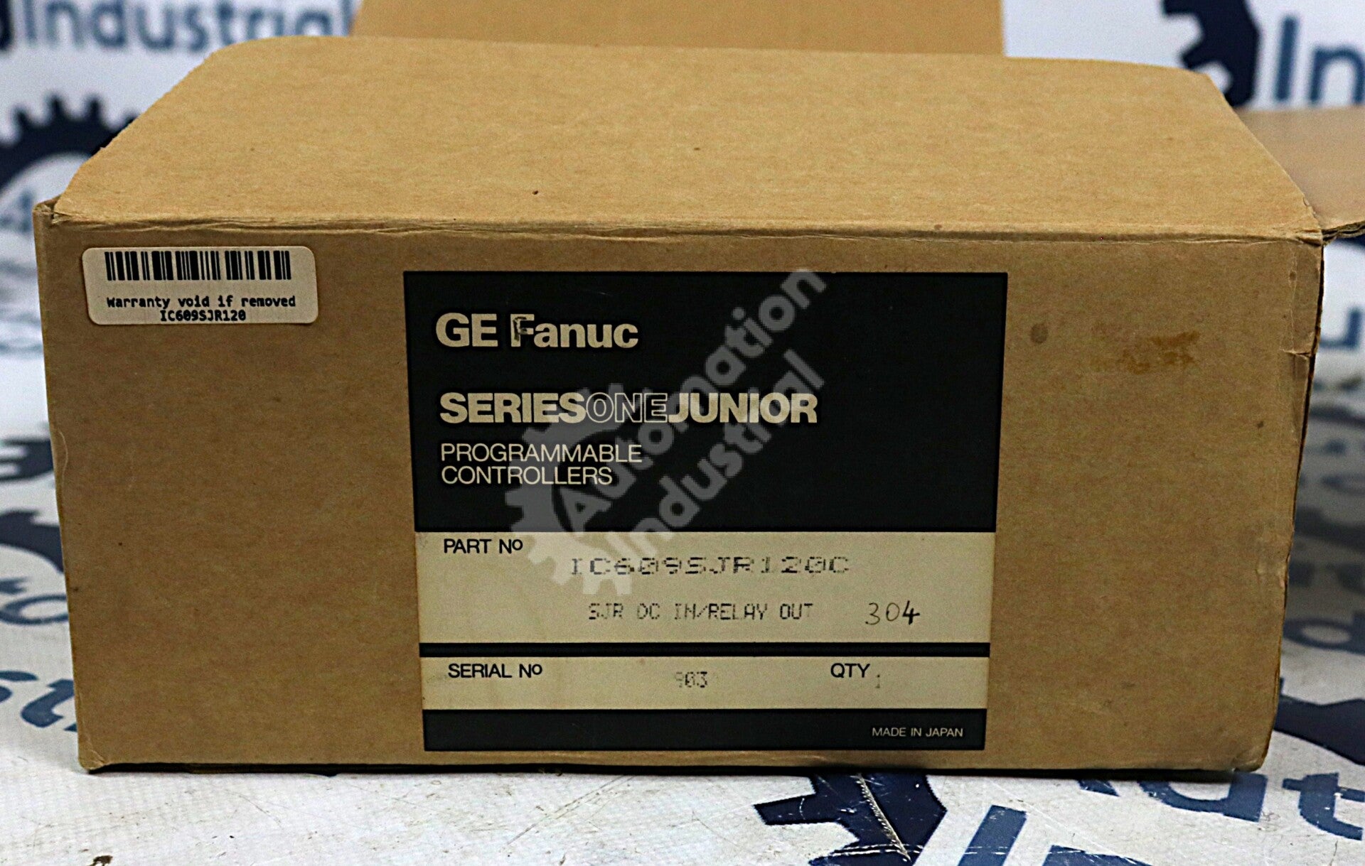 IC609SJR120 By GE Series One Jr 24VDC In/Relay Out Programmable Controller NSFP