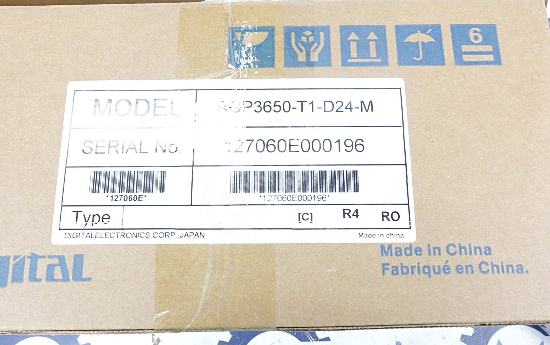 AGP3650-T1-D24-M By Proface Xycom 24VDC 12.1-inch TFT color touchscreen HMI NSFP