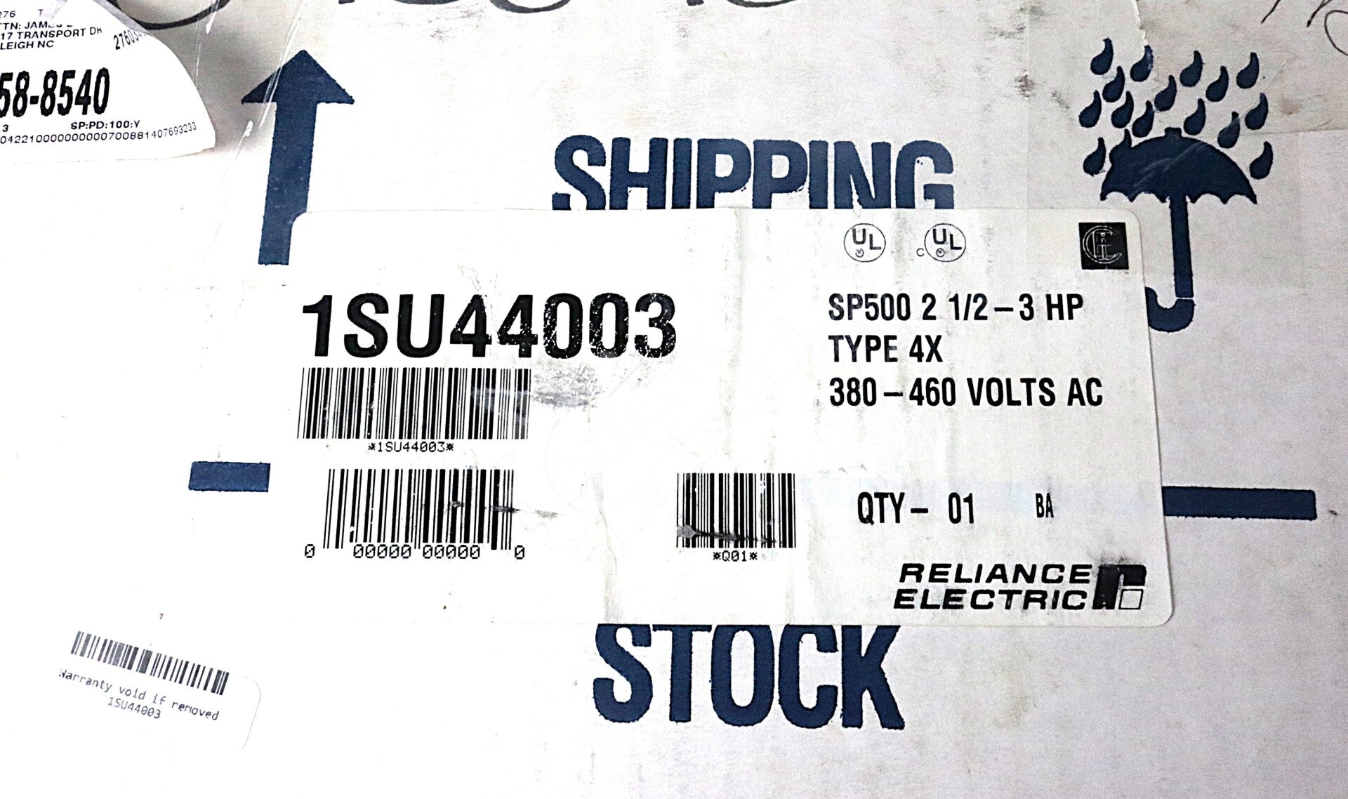 1SU44003 By Reliance Electric SP500 Variable Speed AC Drive NSFP