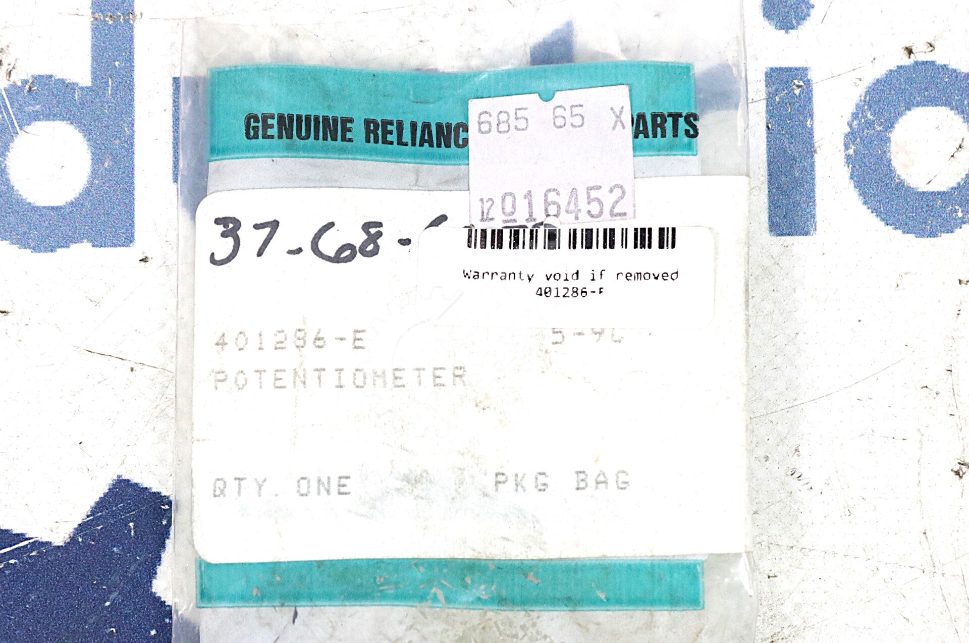 401286-E By Reliance Electric Precision Potentiometer NSFP