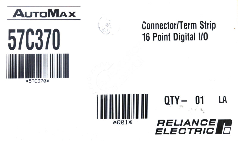 57C370 By Reliance Electric CN/Term Strip 16-Point Digital I/O NSFP AutoMax