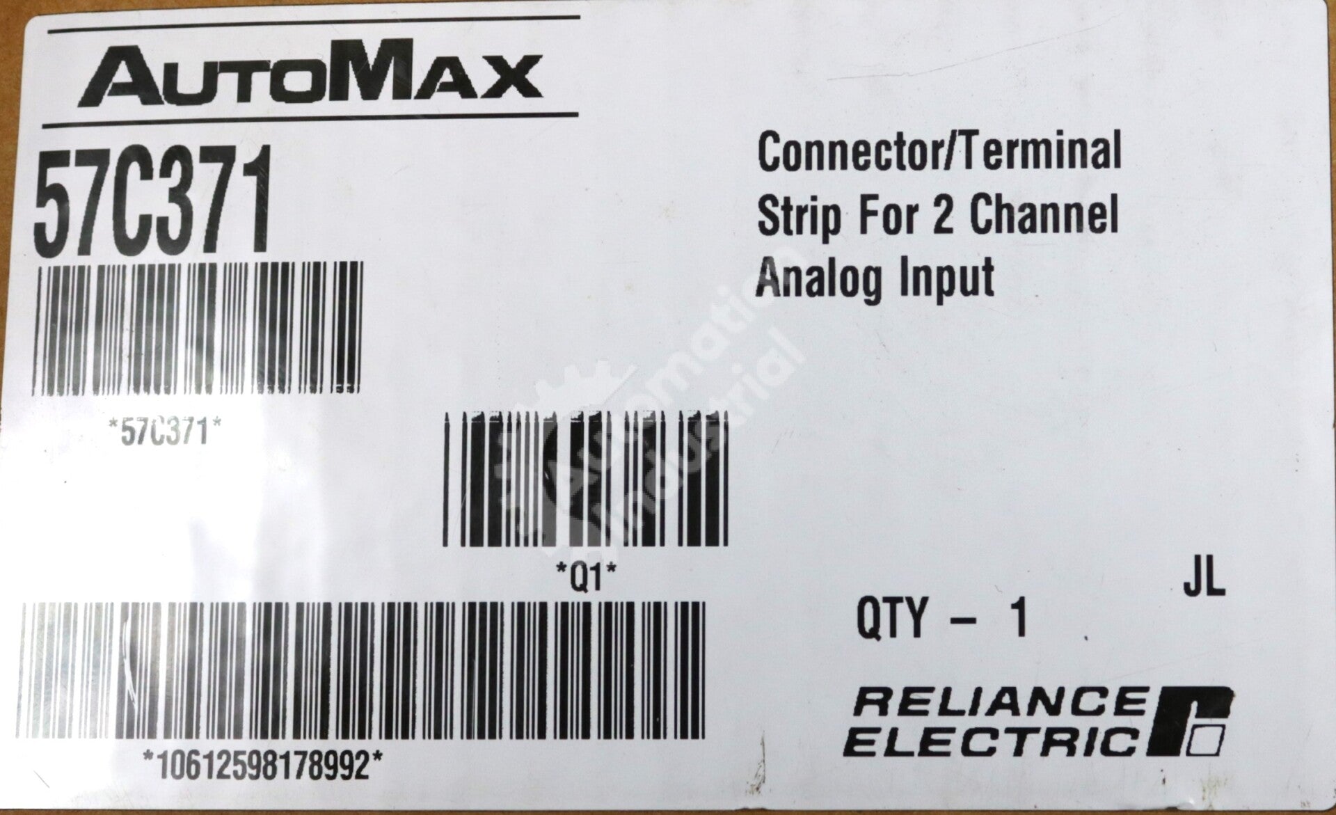 57C371 By Reliance Electric 2-Ch Analog Input Connector/Terminal Cable NSFP