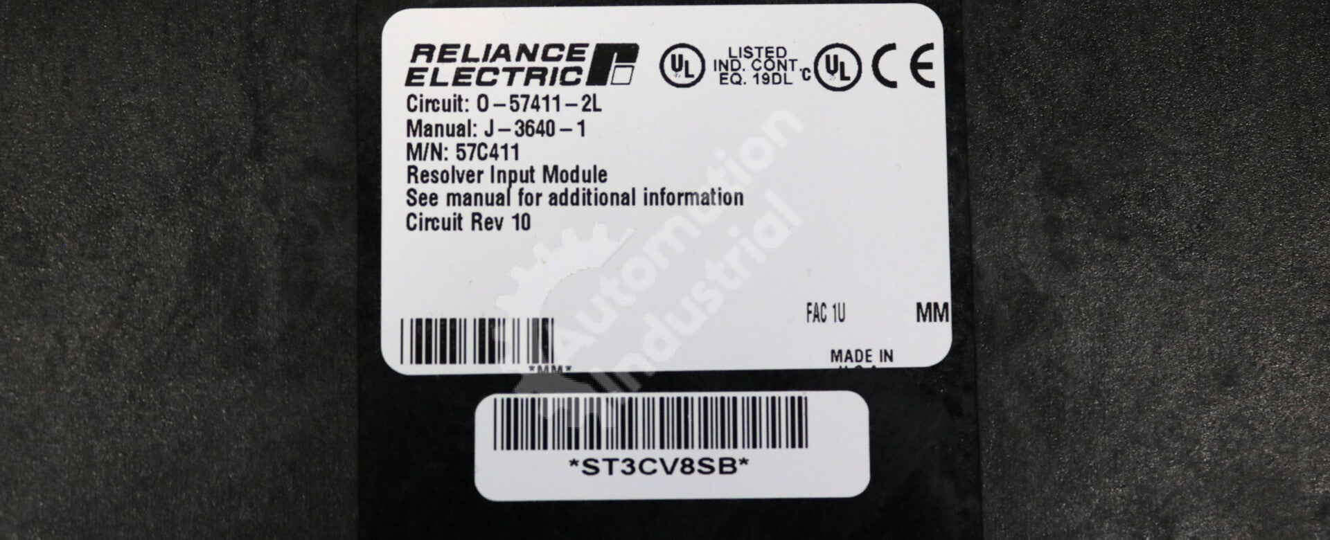 57C411 By Reliance Electric 0-57411-2L Resolver Input Module AutoMax PLC NSFP