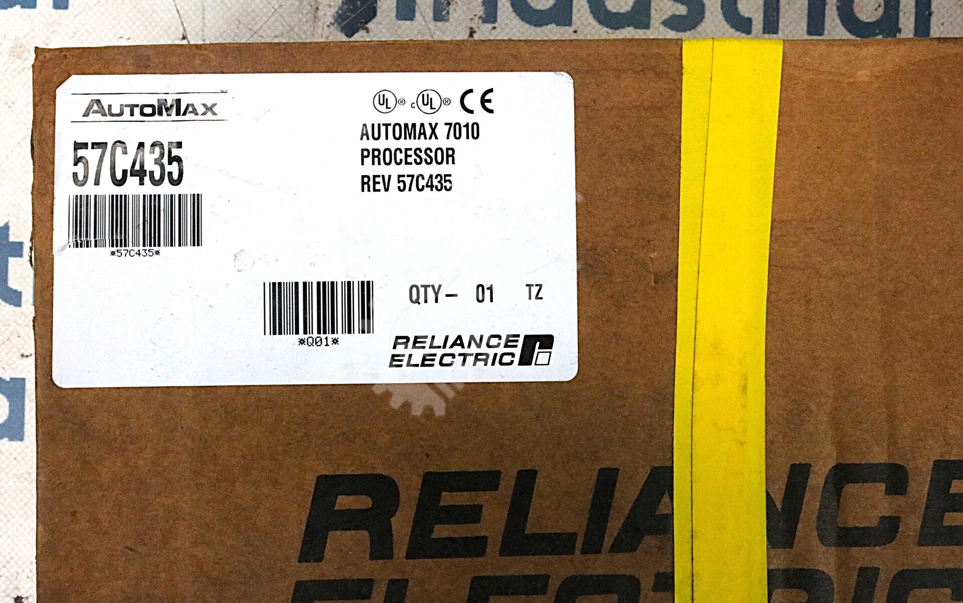 57C435 By Reliance Electric 25MHz-CPU 512K Parity RAM 7010 Processor Module NSFP