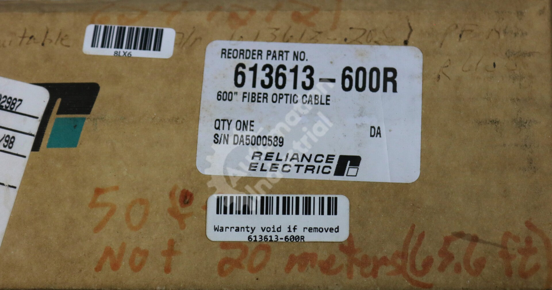 613613-600R By Reliance Electric 600-inch Optic Cable Drives Boards Series NSFP