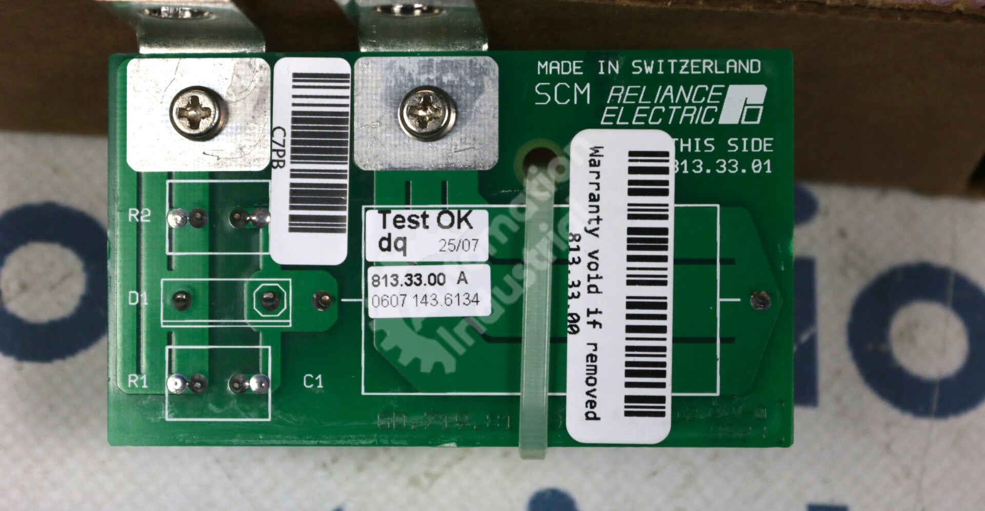 813.33.00 By Reliance Printed SCM Drive Board New Surplus Factory Package