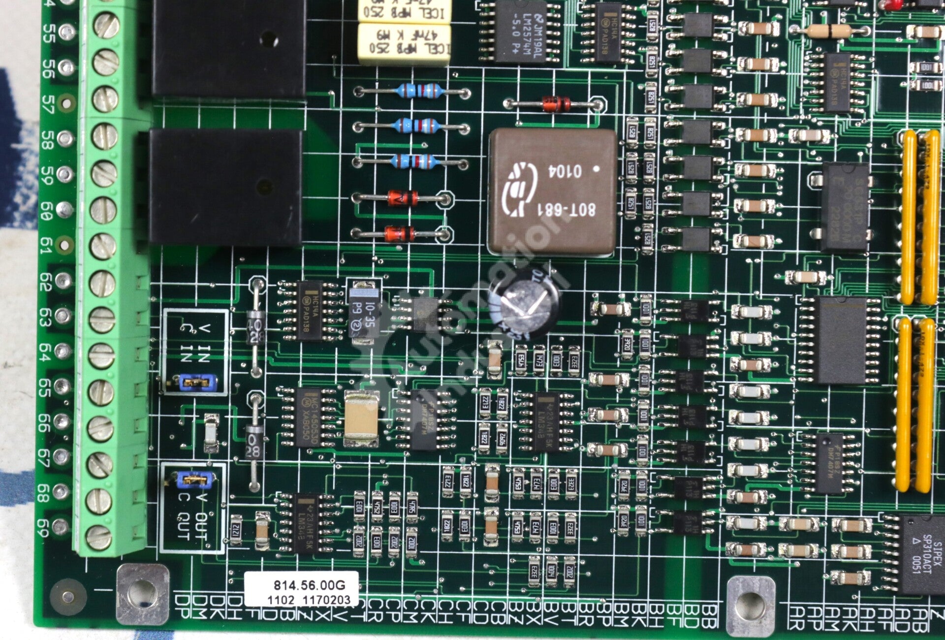 814.56.00 By Reliance Electric Remote Meter Interface Board FlexPak 3000 NSFP