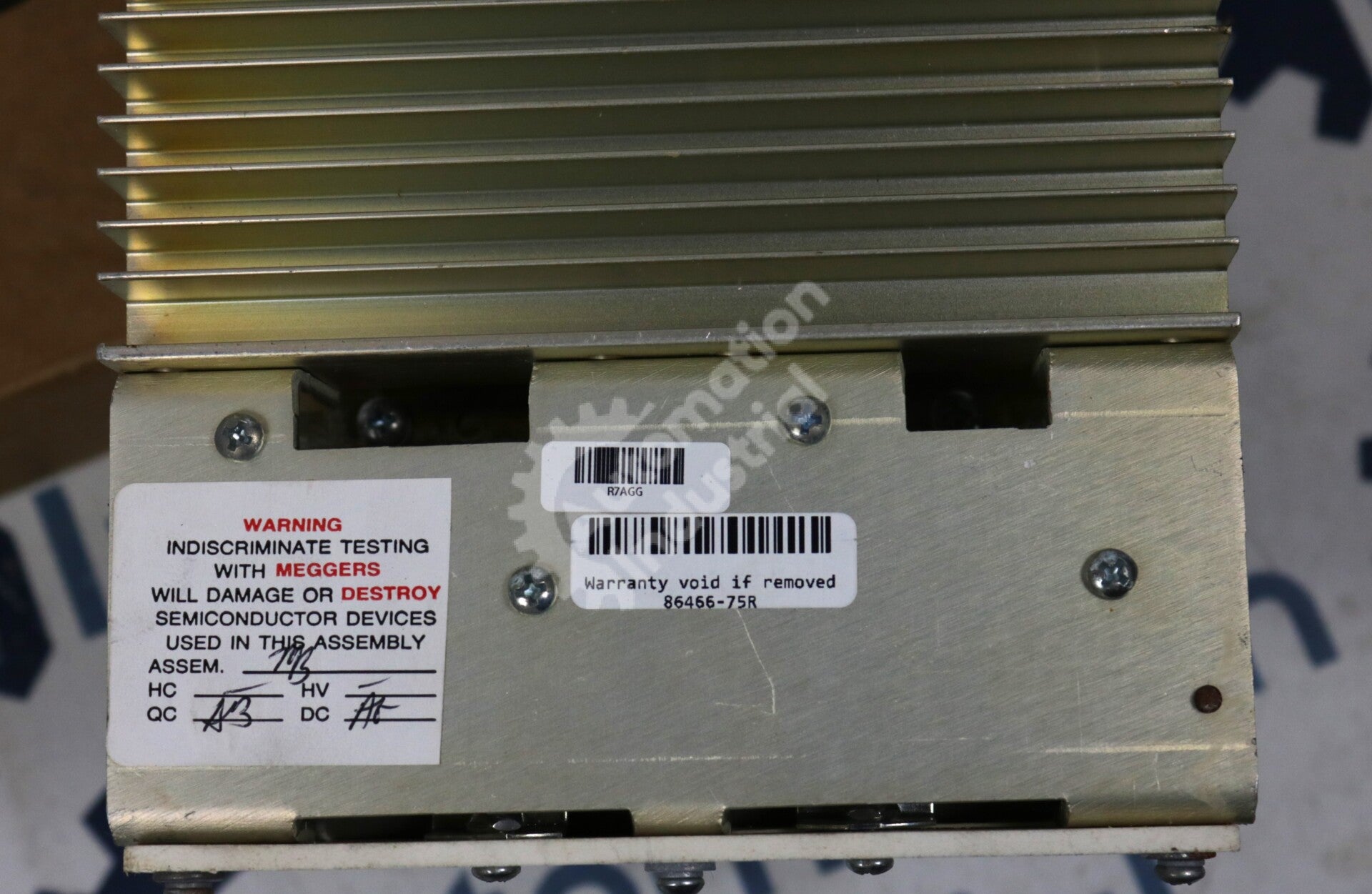 86466-75R By Reliance Electric Upper AC Heat Sink Assembly Rectifier Series NSFP