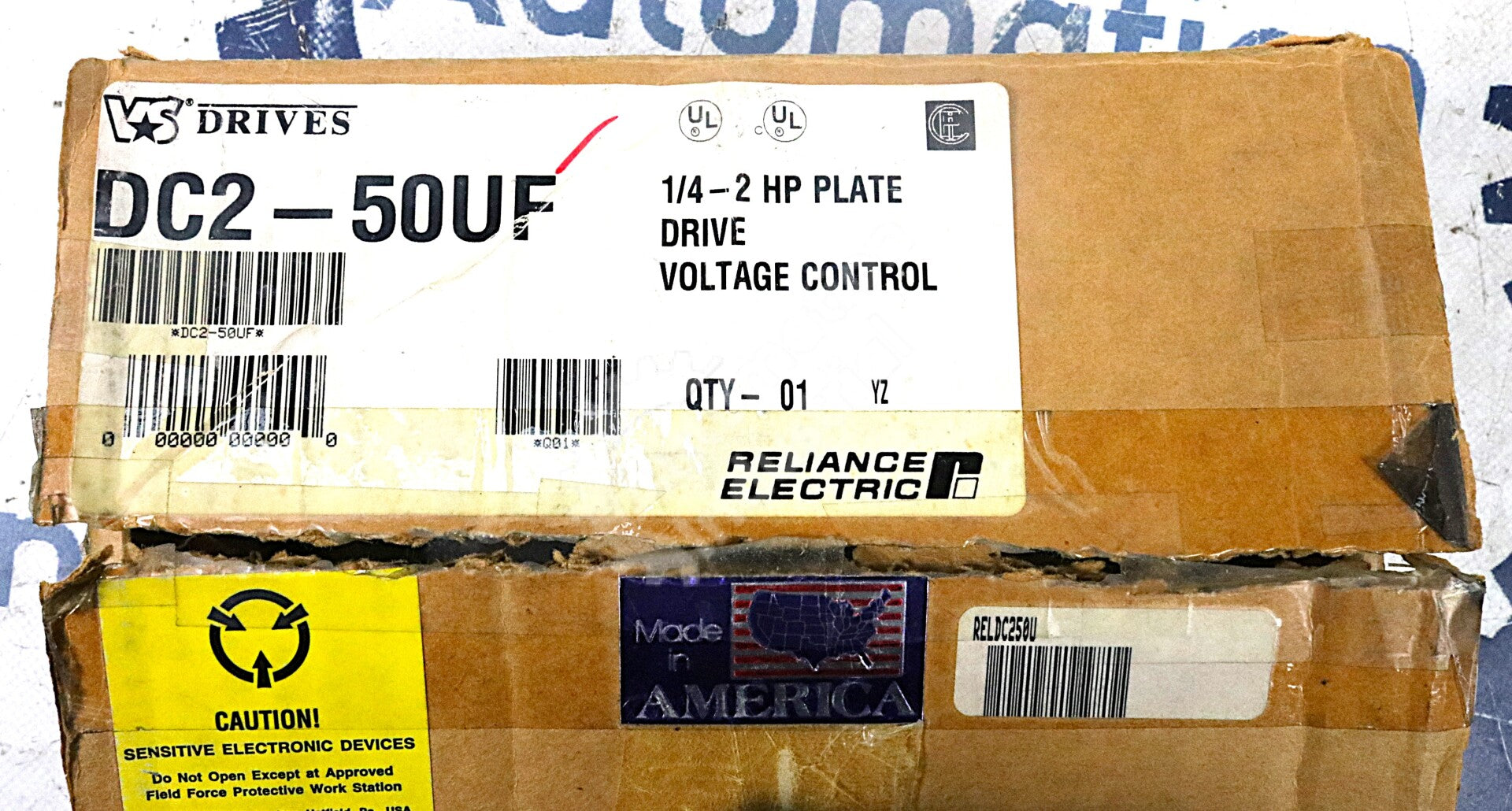 DC2-50UF By Reliance Electric 115-230VAC 12.5Amp DC Motor Controller NSFP