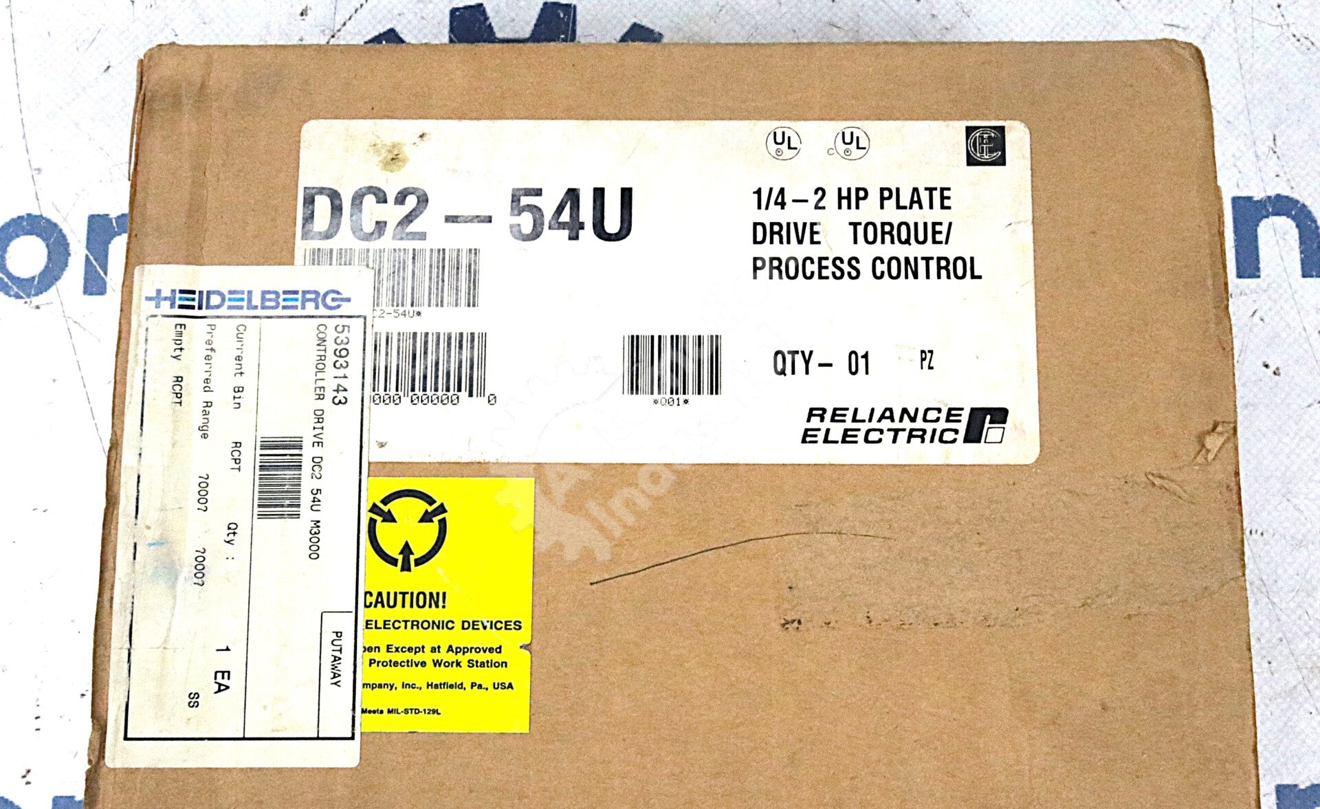 DC2-54U By Reliance Electric 1/4- 2HP Controller Plate Drive NSFP