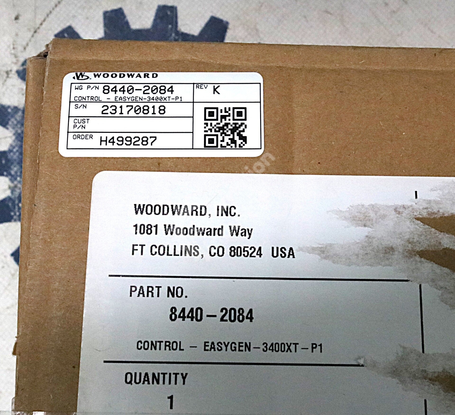 8440-2084 By Woodward 12/24VDC EASYGEN-3400XT-P1 Genset Controller NSFP