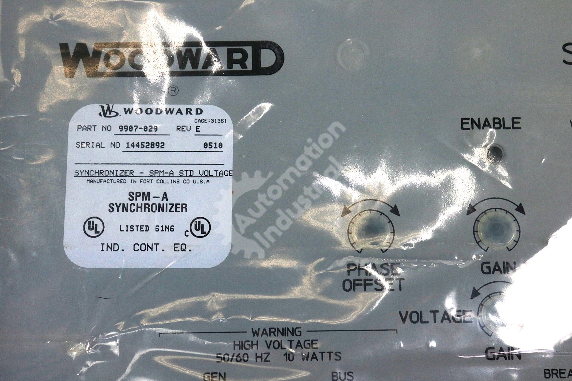 9907-029 by Woodward SPM Synchronizer SPM-A New Surplus Factory Package
