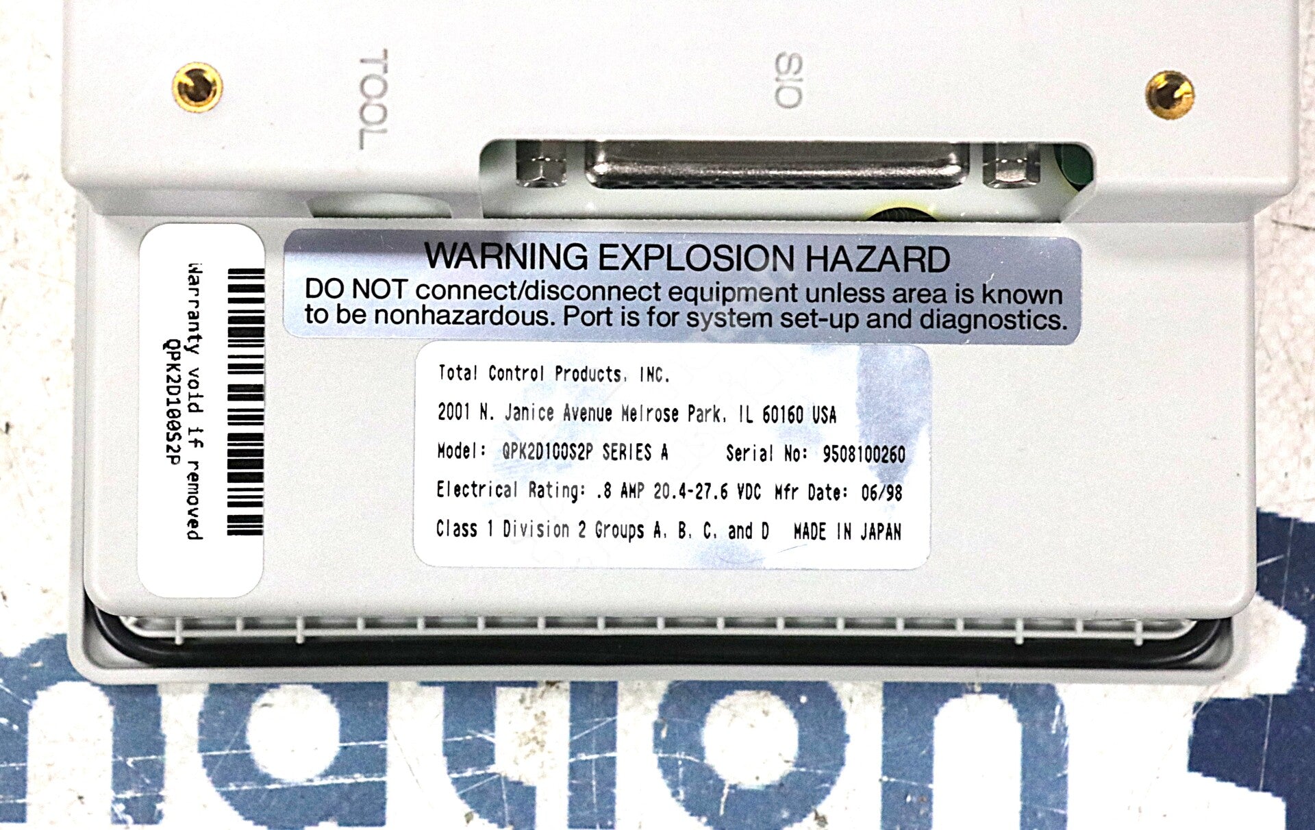 QPK2D100S2P By GE Fanuc GP370-SC31-24V 24VDC .8Amp 5.7 Inch LCD Touchscreen NSNB