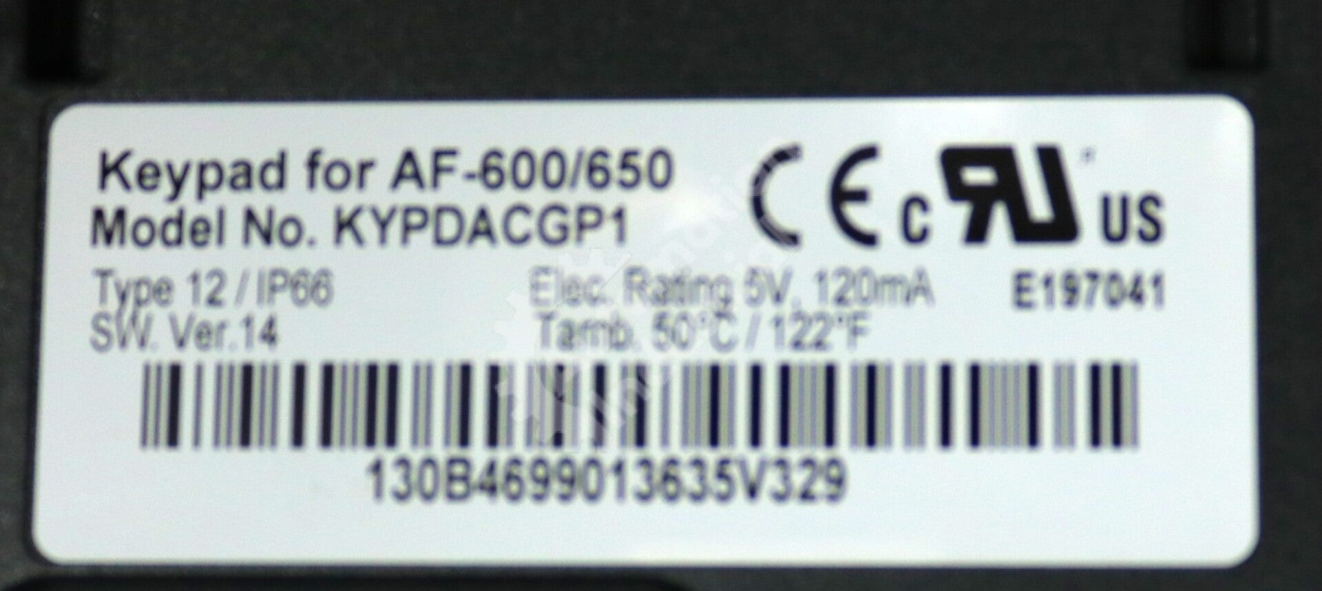 KYPDACGP1 By General Electric Replacement Graphical Keypad NSNB AF-650 GP