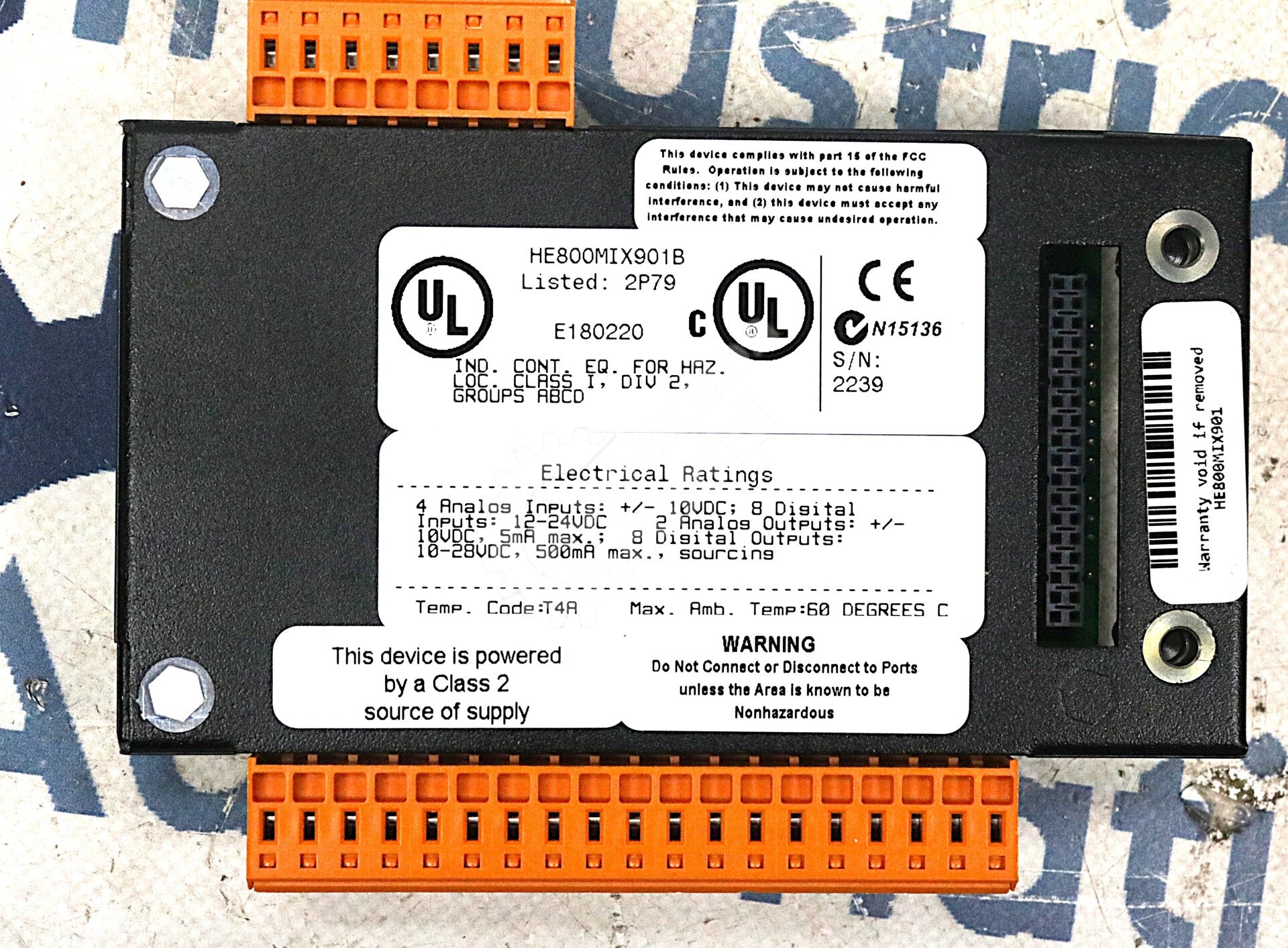 HE800MIX901 By Horner Electric HE800MIX901B 8/8 Point 12-24VDC Digital I/O NSNB