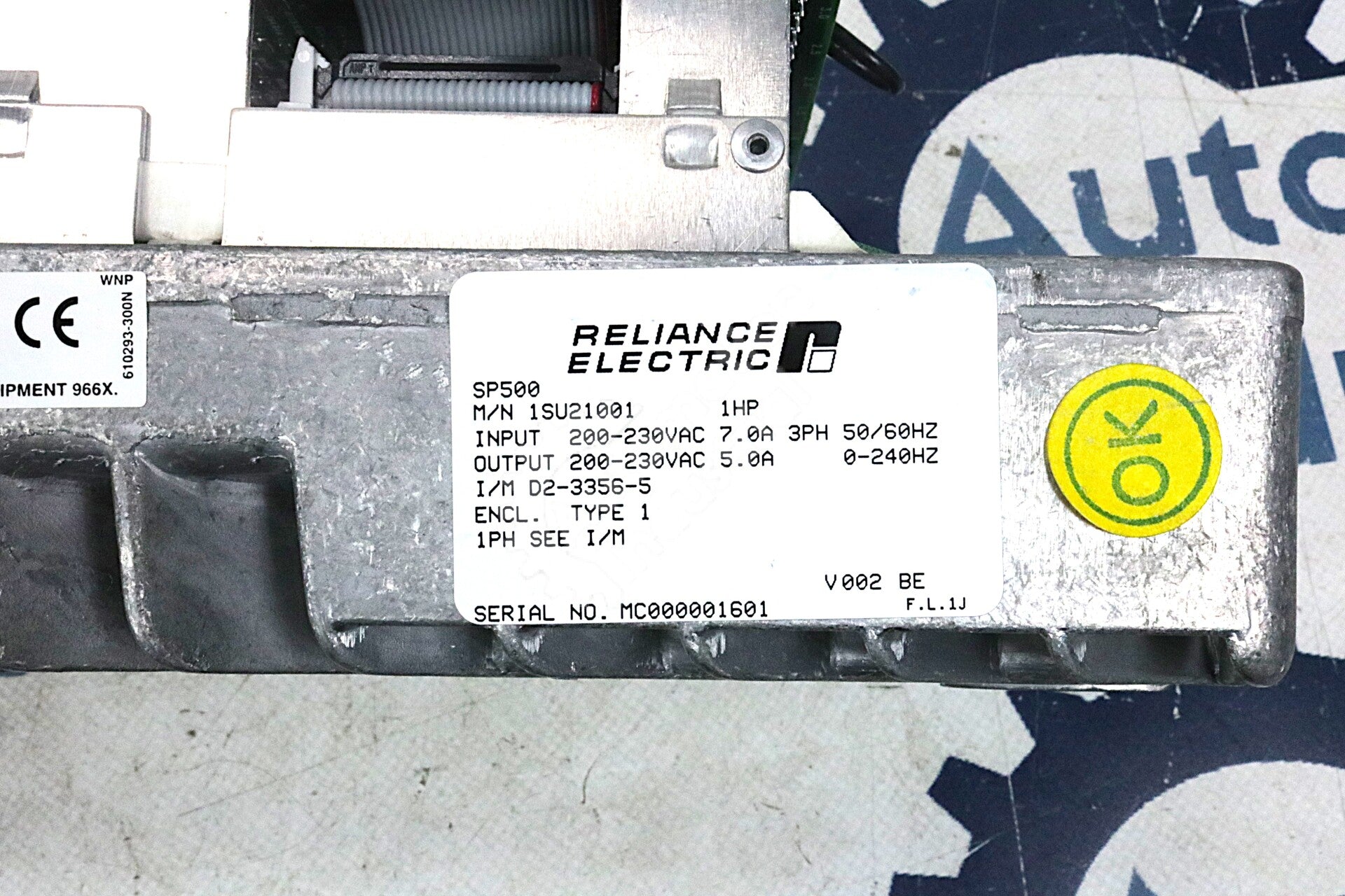 1SU21001 By Reliance Electric 230VAC 3PH 50/60Hz Motor Controller AC Drive NSNB