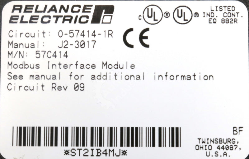 57C414 By Reliance Electric Modbus Interface Module AutoMax