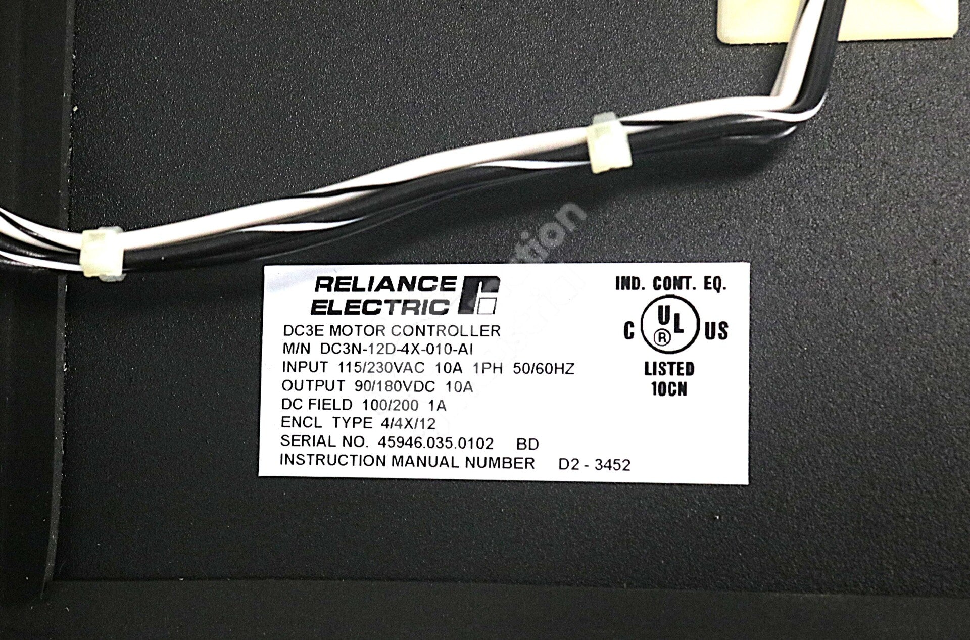 DC3N-12D-4X-010-AI By Reliance Electric 1PH 115/230VAC 10A Motor Controller NSNB