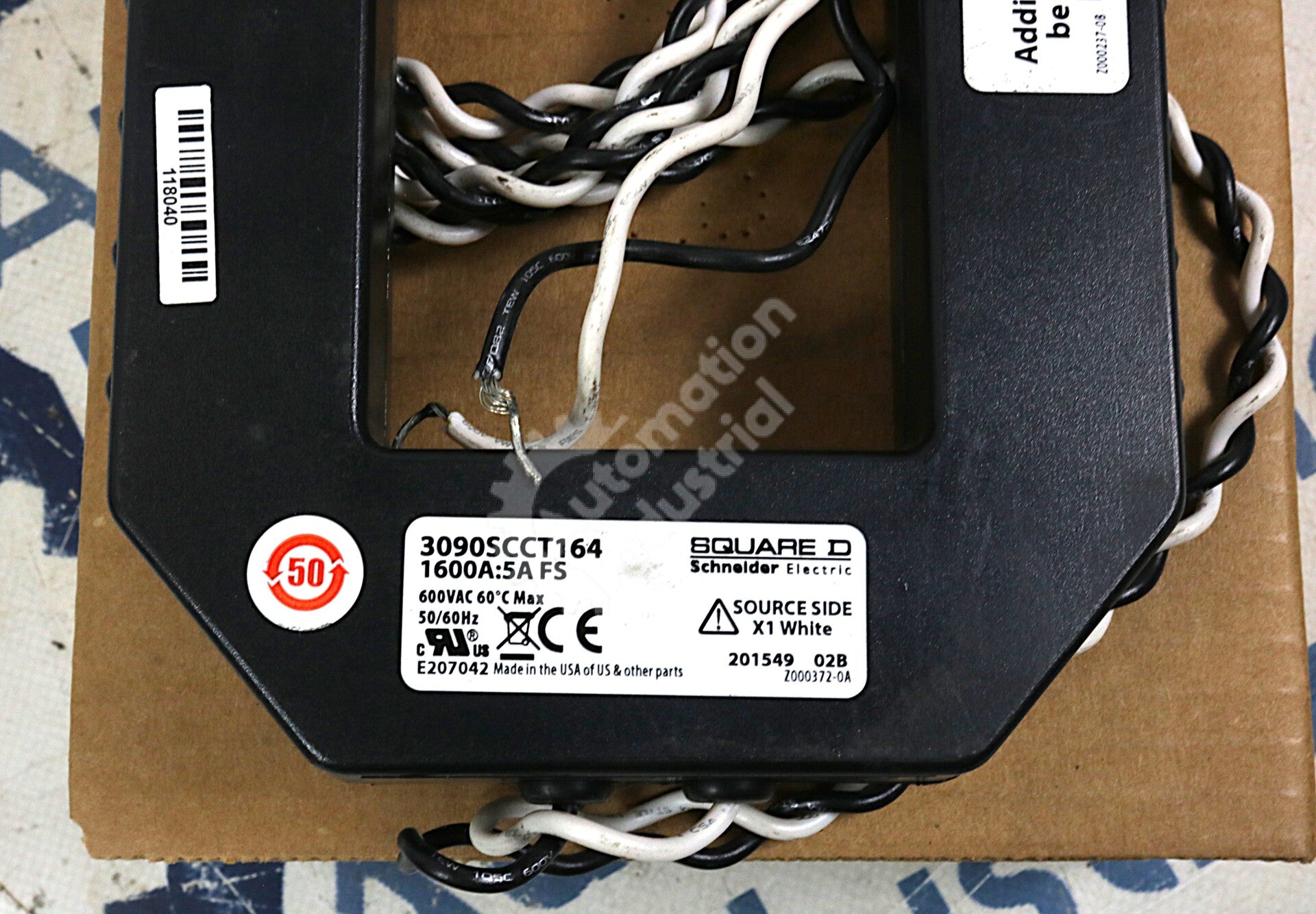 SCCT-164 By Square D PowerLogic Class 3090 1600A:5A FS Current Transformer NSNB