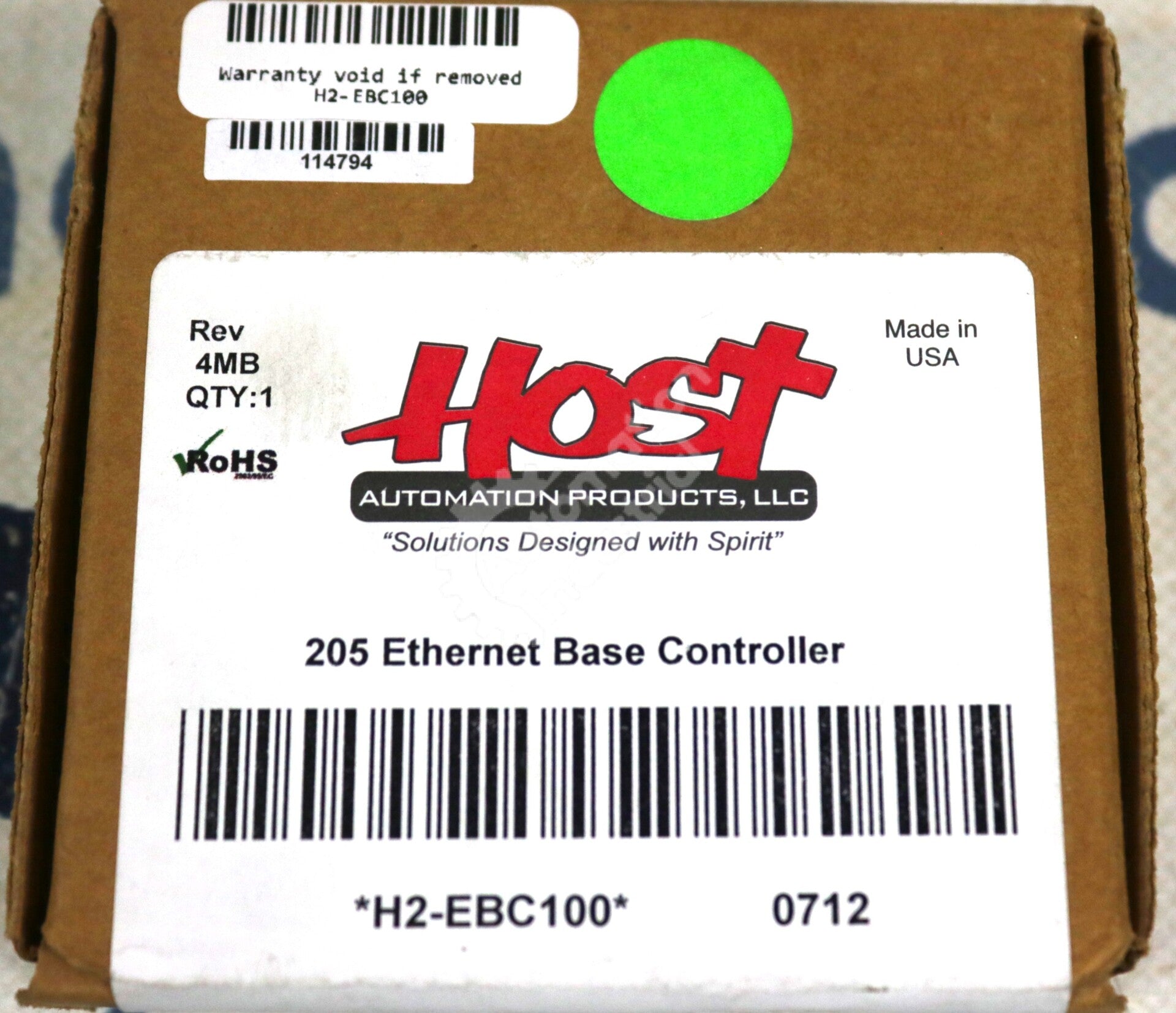 H2-EBC100 By Automation Direct DL205 Ethernet Base Controller New Sealed