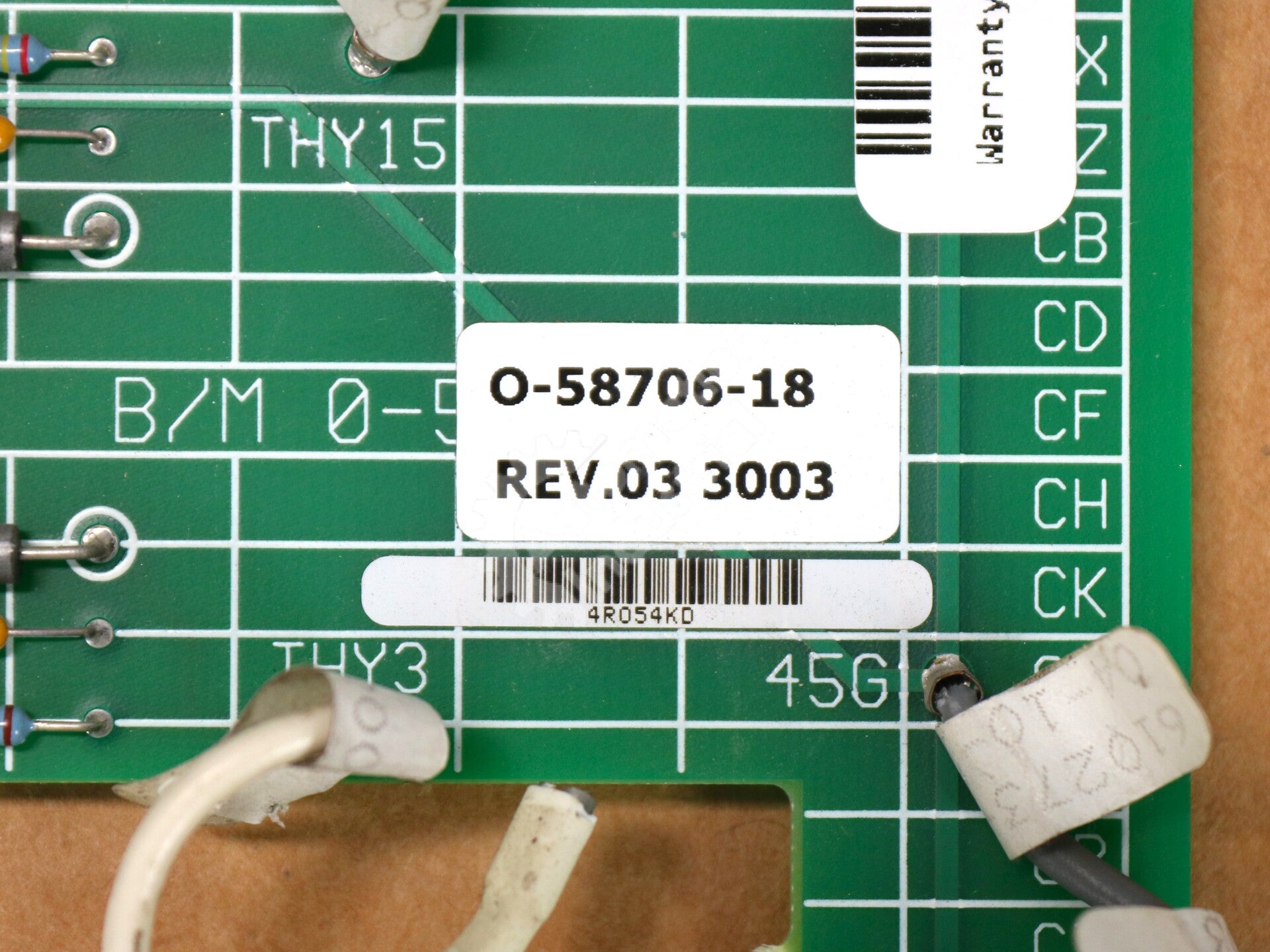 0-58706-18 By Reliance Electric O-58706-18 Drive Power Control Board PCB