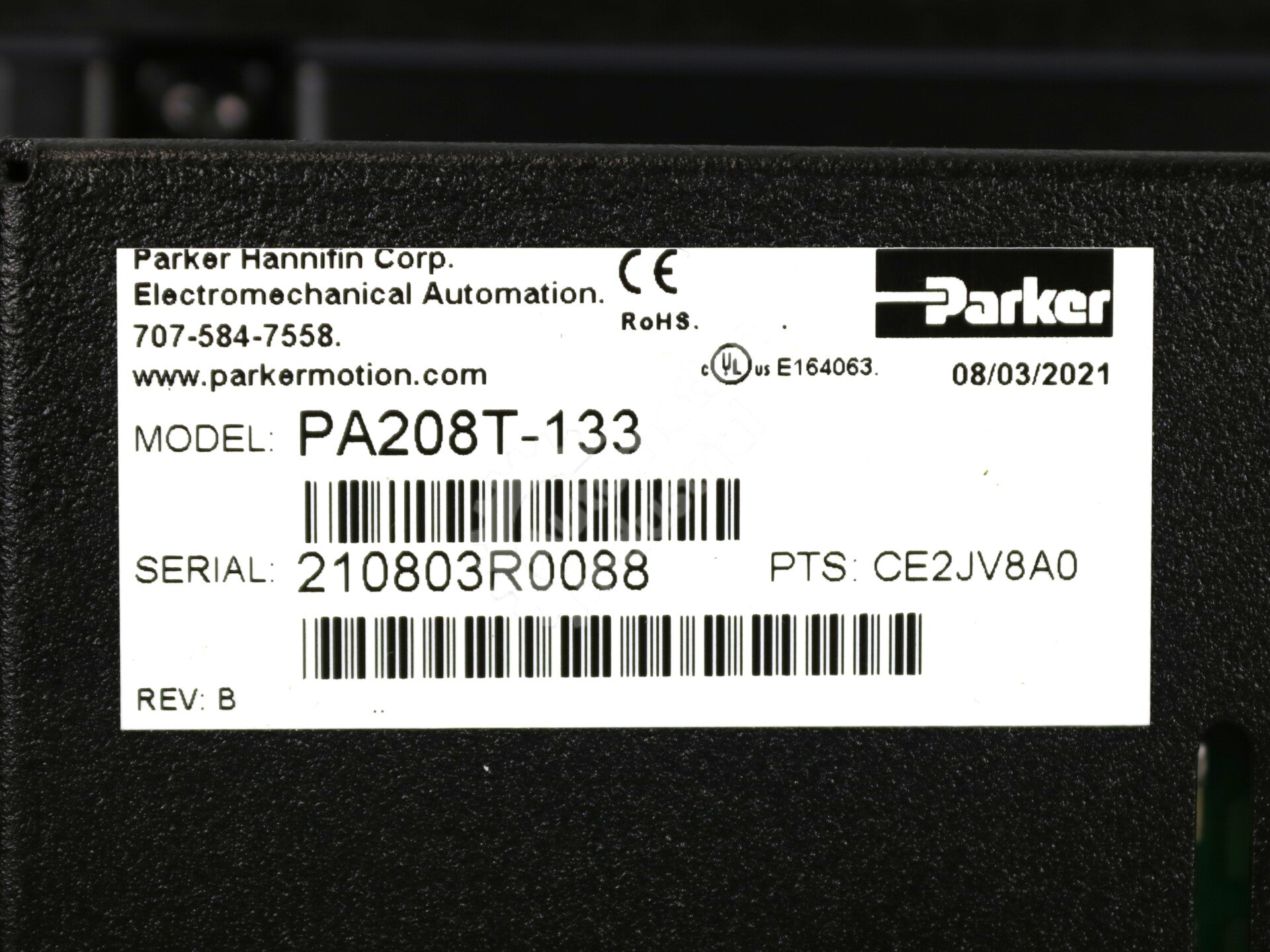 PA208T-133 By CTC Parker Automation 8In Color Touchscreen HMI NSNB