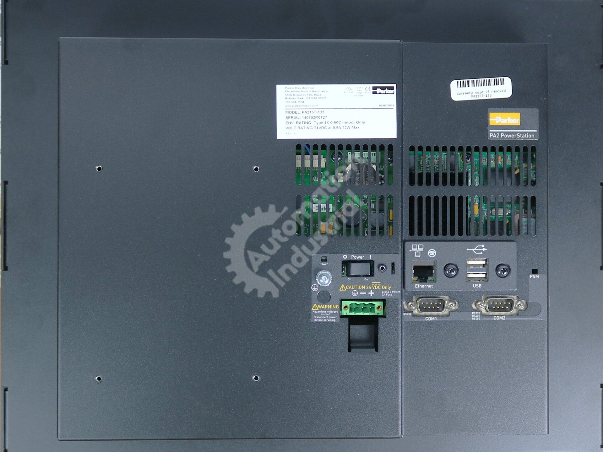 PA215T-133 By CTC Parker Automation 15-Inch VGA Touchscreen HMI NSFP