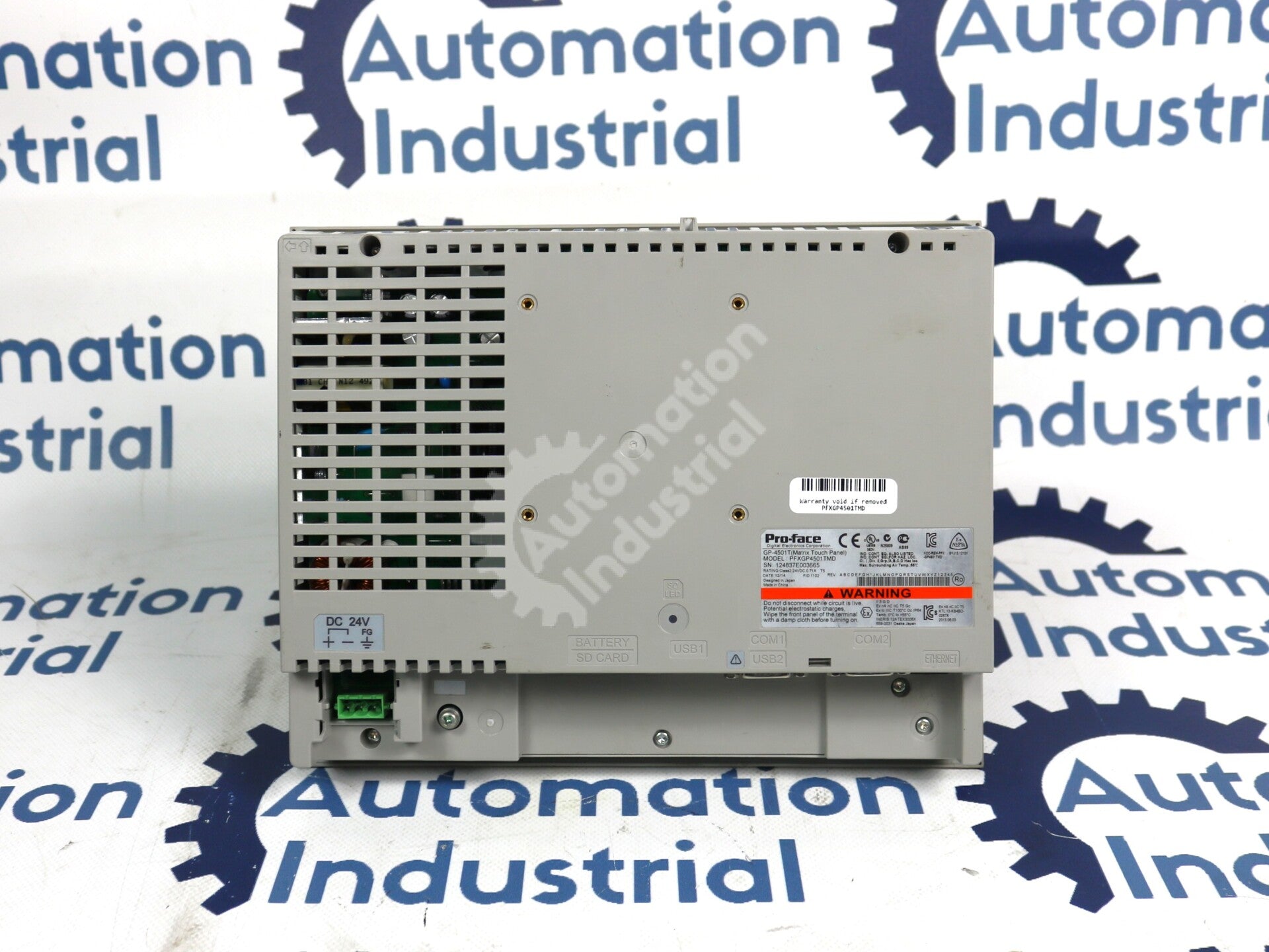 PFXGP4501TMD By Proface Xycom GP-4501T 24VDC 10.4 Inch Touchscreen HMI