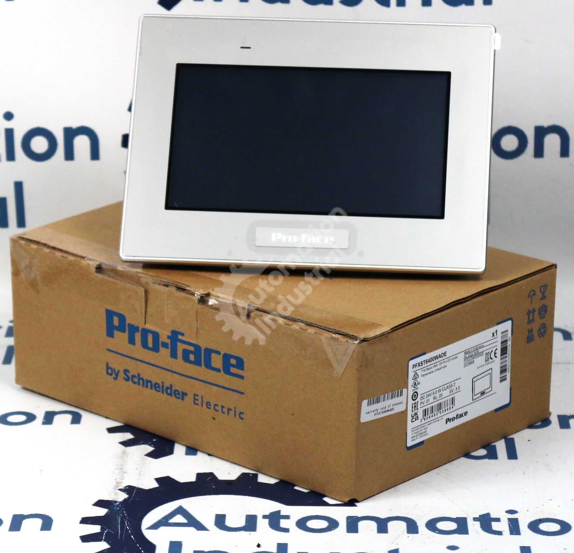 PFXST6400WADE By Proface ST6400WAD HMI 7in W T/S New Surplus Factory Package