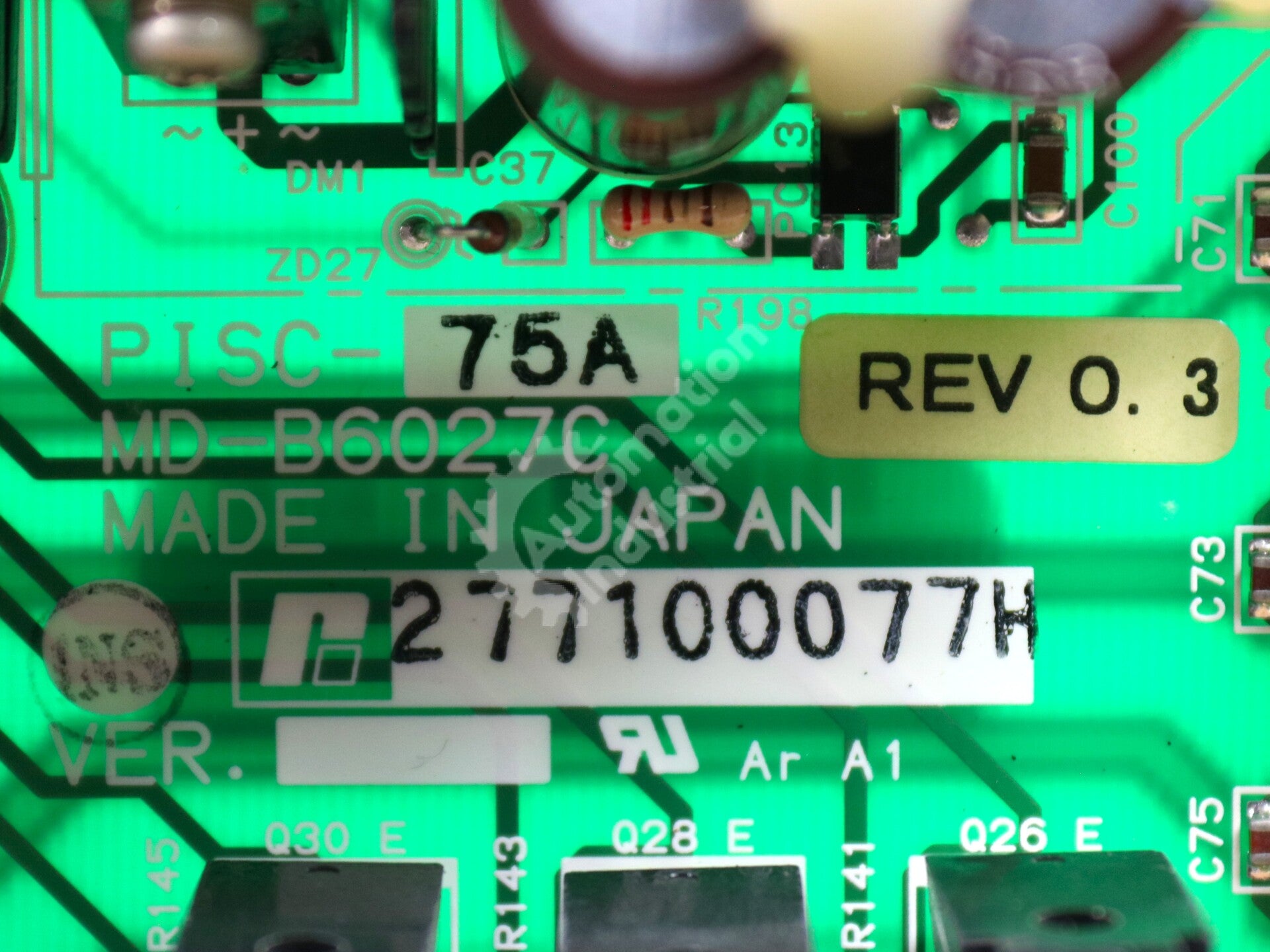 PISC-75A By Reliance Electric MD-B6027C Drive Control Base Board