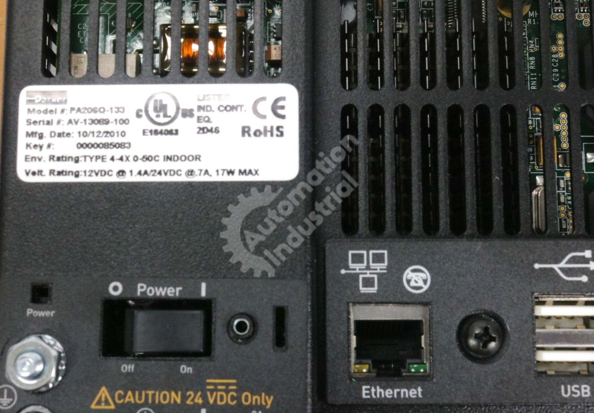 PA206Q-133 By Parker Automation 6in TFT Display Touchscreen Powerstation NSFP