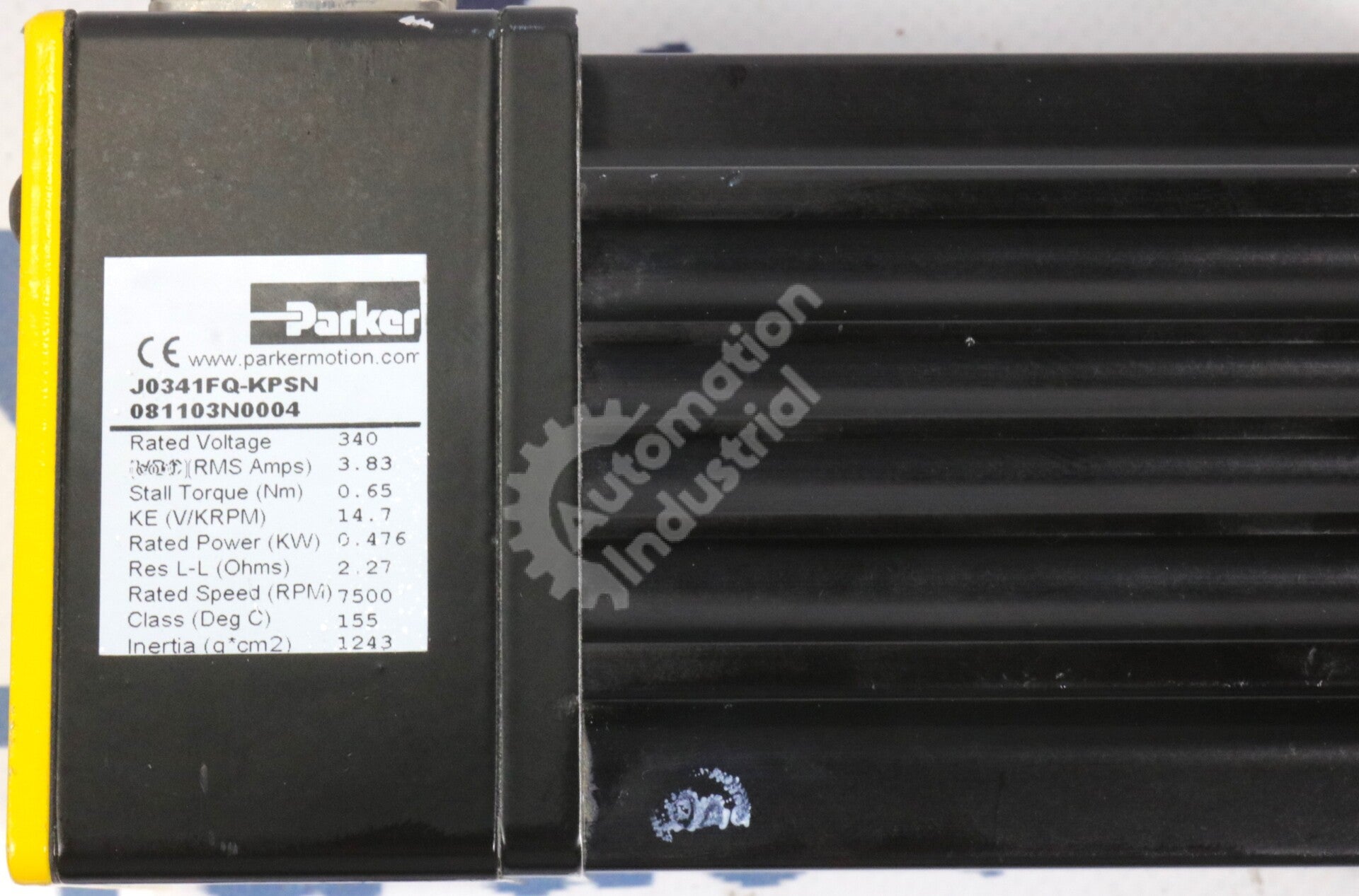 J0341GQ-KPSN By Parker Computers Brushless Servo Motor