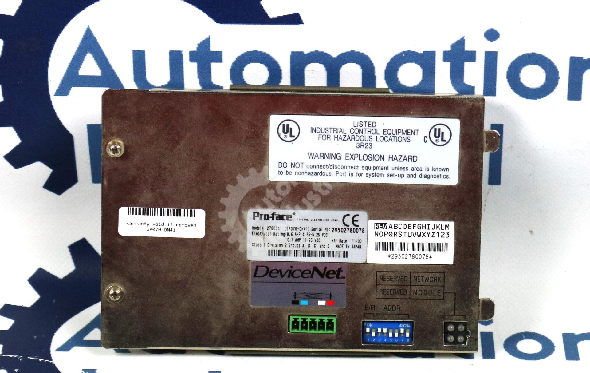 GP070-DN41 By ProFace Xycom 2780041 Operating Panel