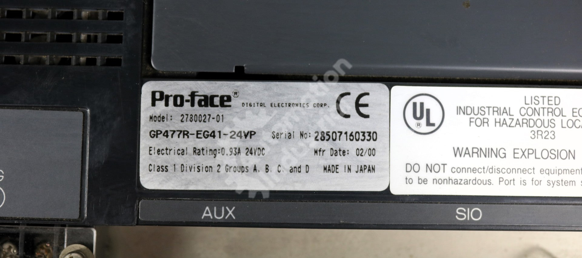 GP477R-EG41-24VP by Pro-Face QPI3D200E2P Operator Interface GP-477R Series