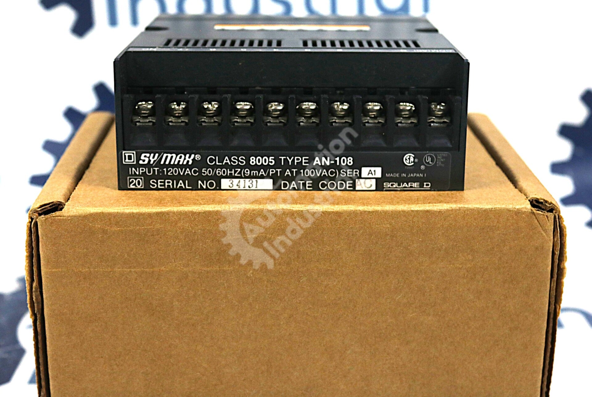 AN-108 By Square D Sy/Max Class 8005 120VAC 8 Function Input Module