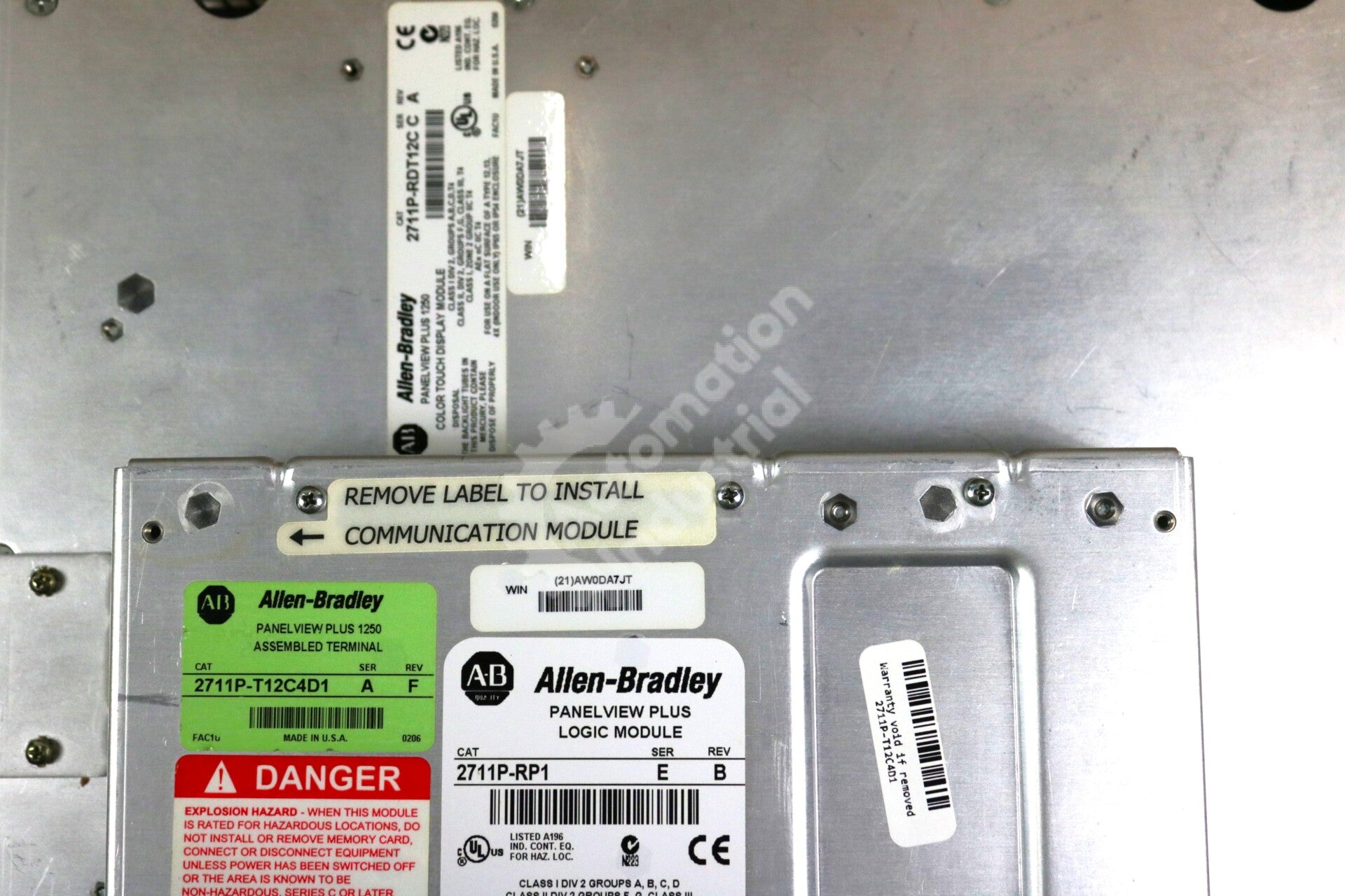 2711P-T12C4D1 By Allen Bradley 2711P-RDT12C 2711P-RP1 12.1In PanelView Plus 1250