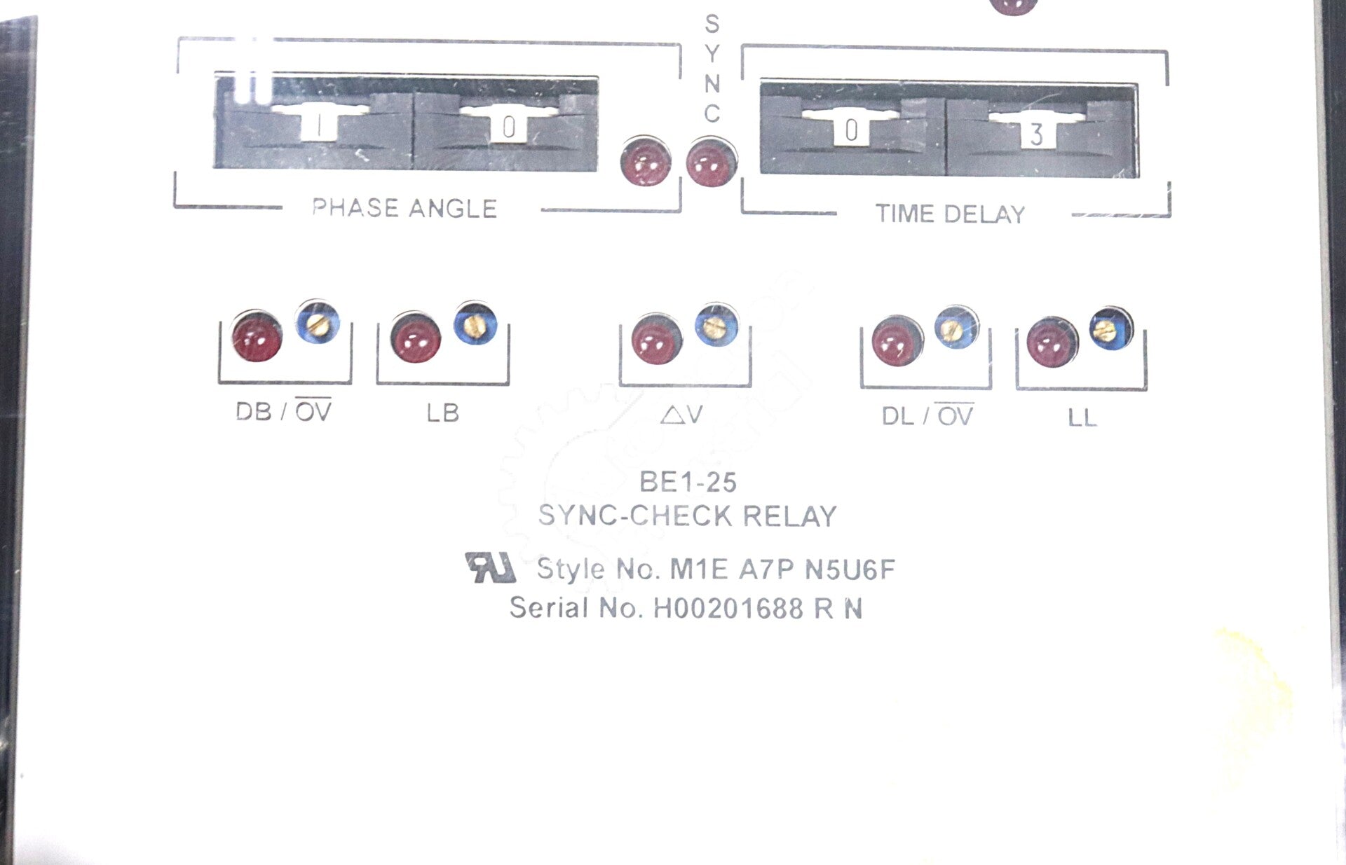 BE1-25 By Basler Electronic M1E A7P N5U6F Sync-Check Relay