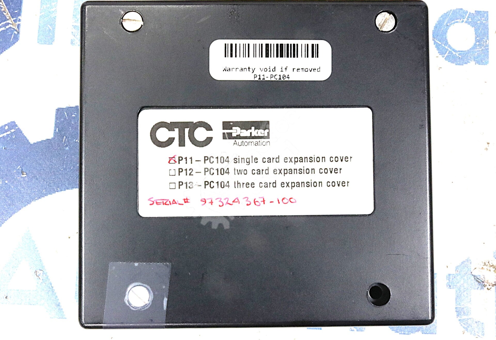 P11-PC104 CTC Parker Automation Single Card Expansion Cover