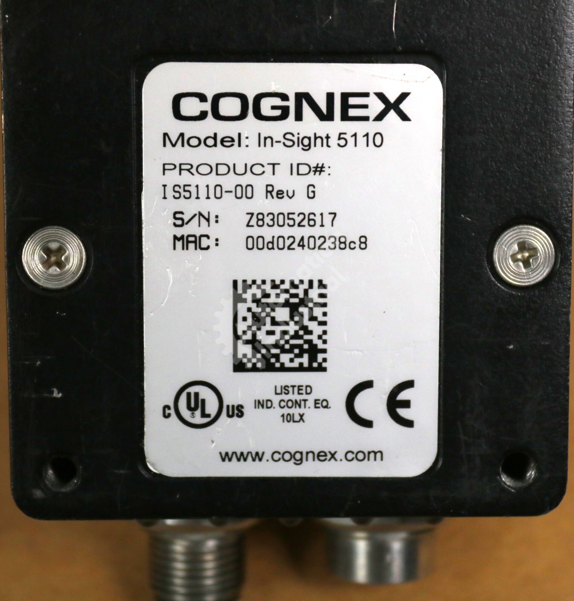 IS5110-00 By Cognex In-Sight 5000 Industrial Fixed Mount Vision System Camera