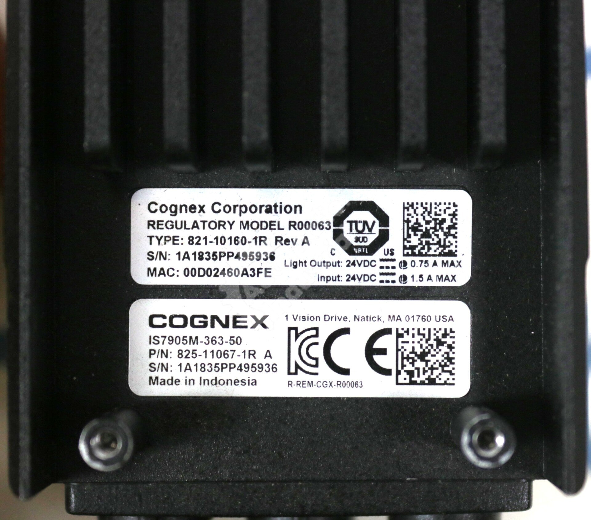 IS7905M-363-50 By Cognex 825-11067-1R 24VDC 5-Megapixels 32-FPS Vision Camera