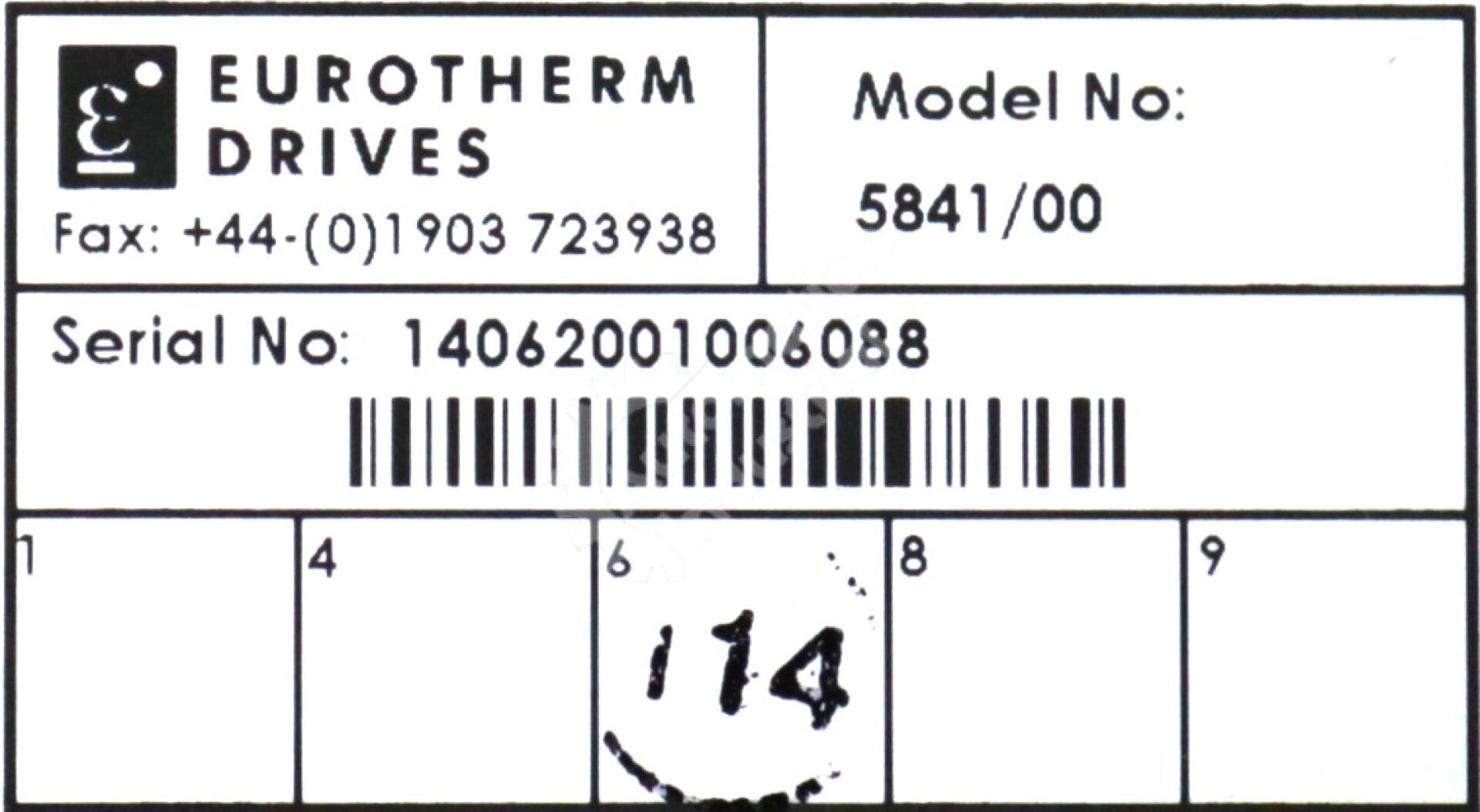 5841/00 By Eurotherm Digital Display Designed for Drives 584 Series