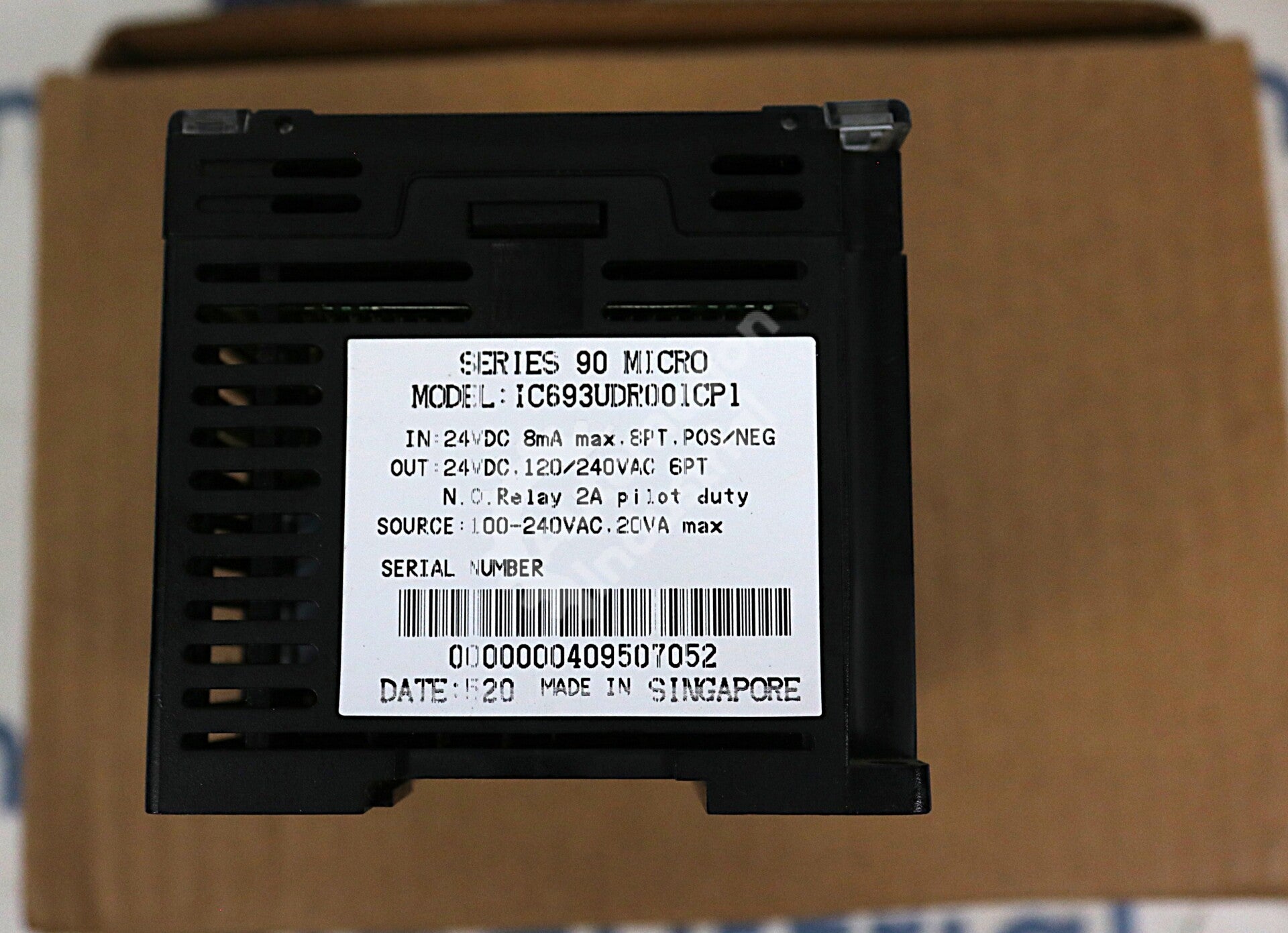 IC693UDR001 By GE Fanuc 90 Micro 24VDC 8-point Relay Programmable Controller