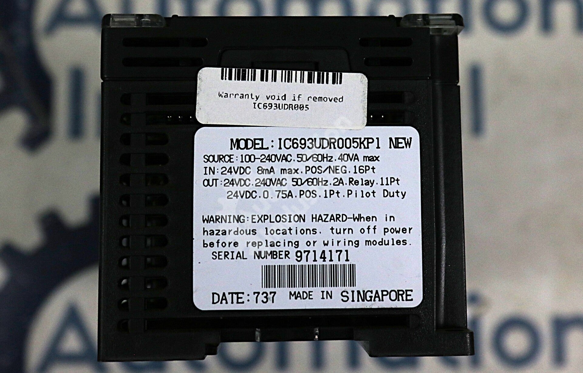 IC693UDR005 By GE Fanuc 90 Micro 24VDC AC Power Supply Programmable Controller