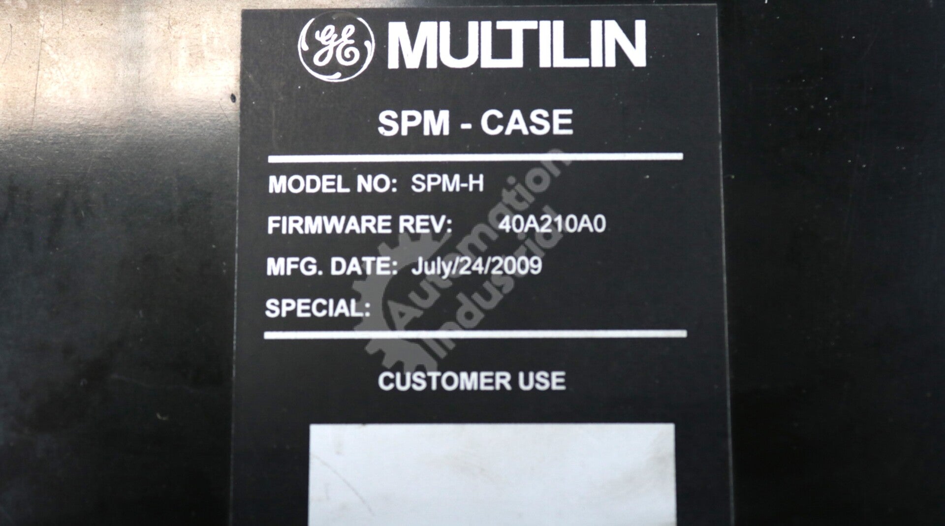 SPM-H By GE Multilin Synchronous Protection Motor Control Relay