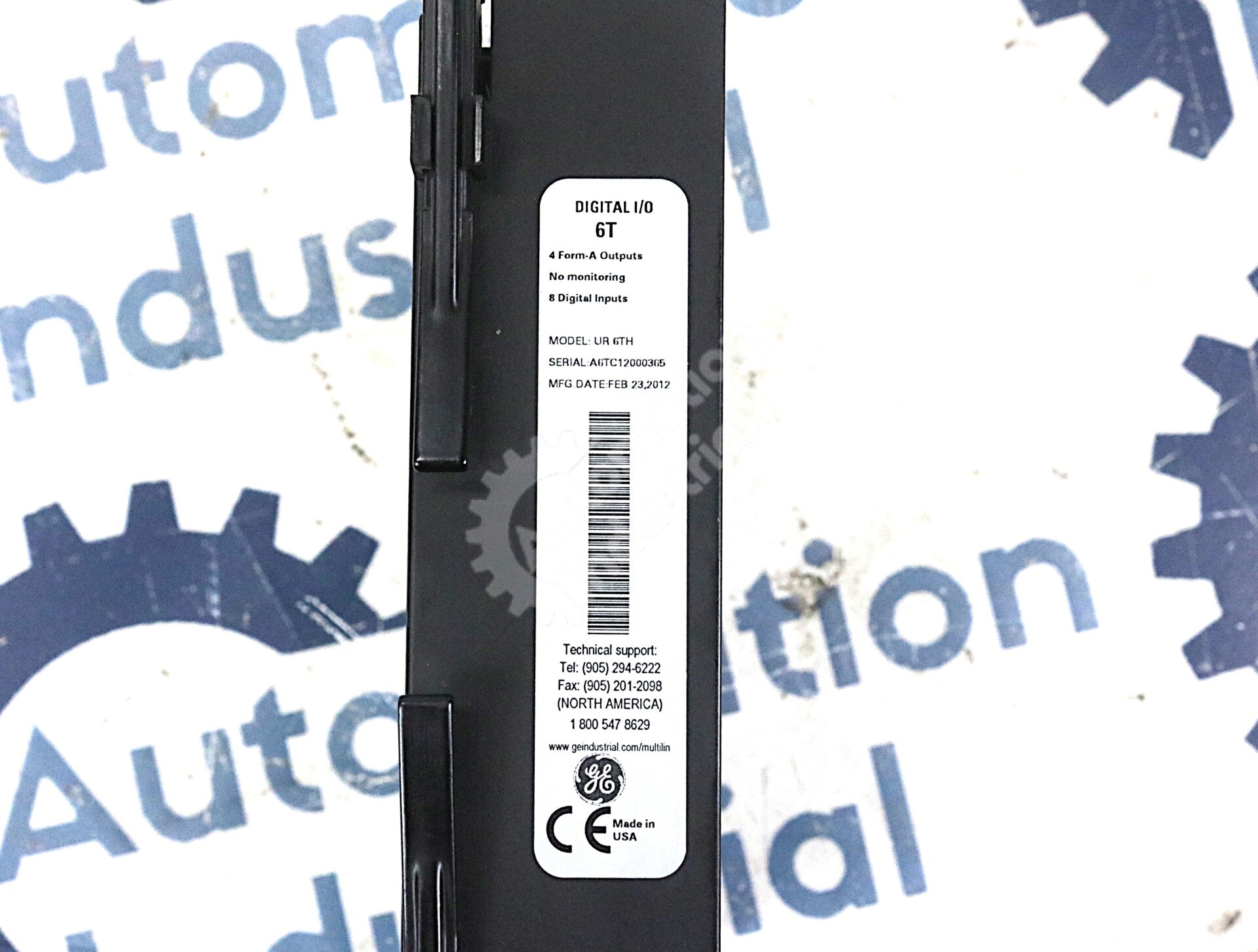 UR 6TH By GE Multilin UR-6TH 4 Form-A Outputs 8 Digital Inputs Horizontal Unit